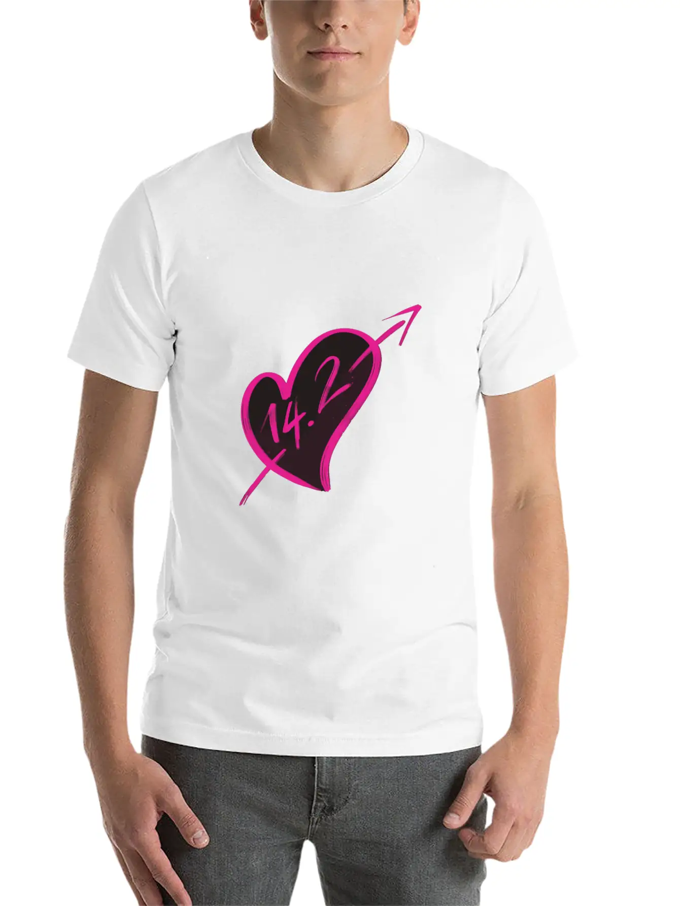 14-2 Valentines Unisex Short Sleeve Soft Cotton T-Shirt – Casual Everyday Wear