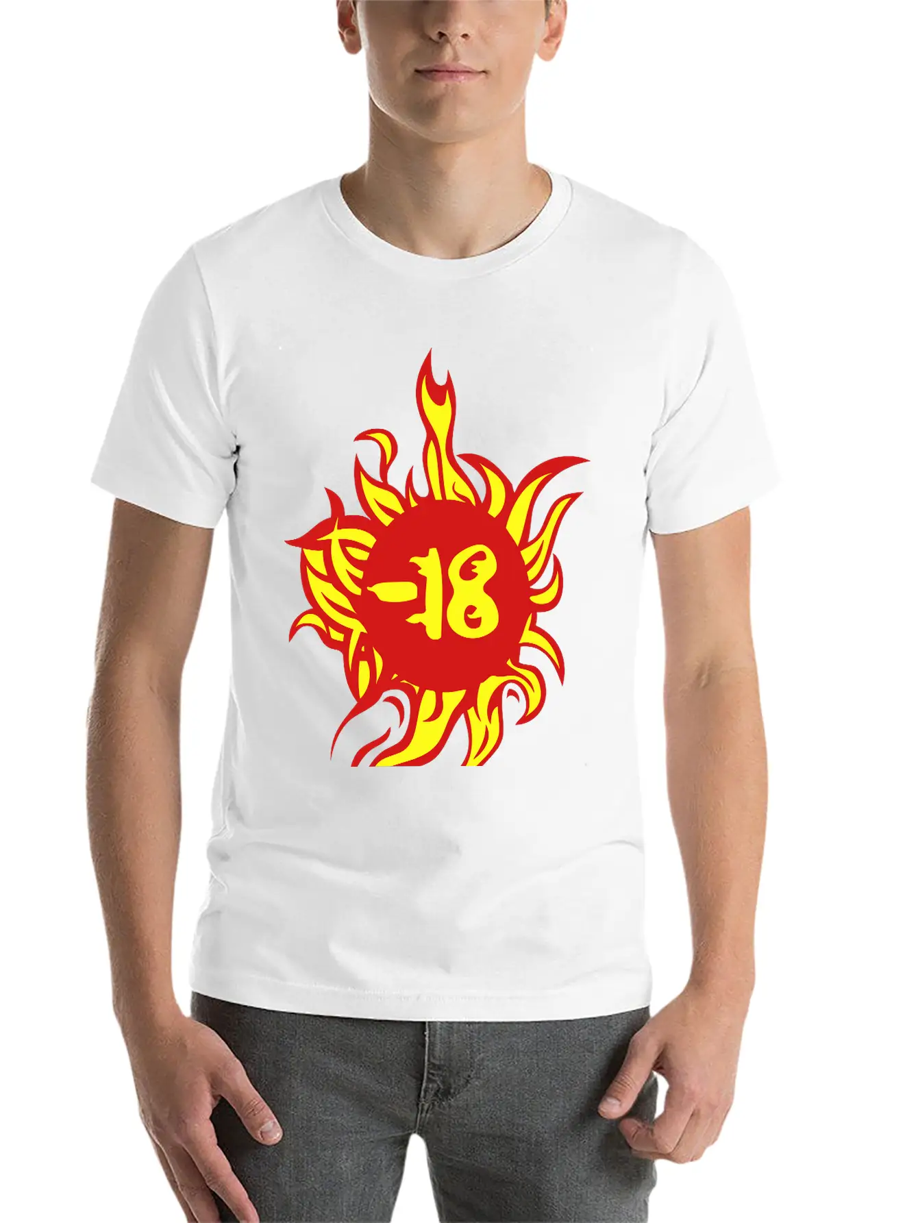 18 Years Forbidden Flame Essential Unisex Summer Tee – Soft Cotton Casual Fit