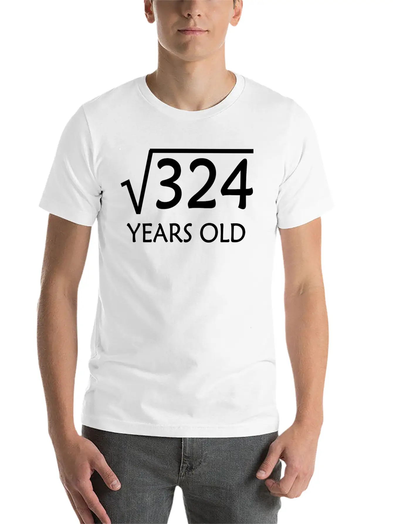 18Th Birthday Shirt Square Root Of 324 - 18 Years Soft Cotton Short Sleeve Tee – Unisex Wardrobe Staple