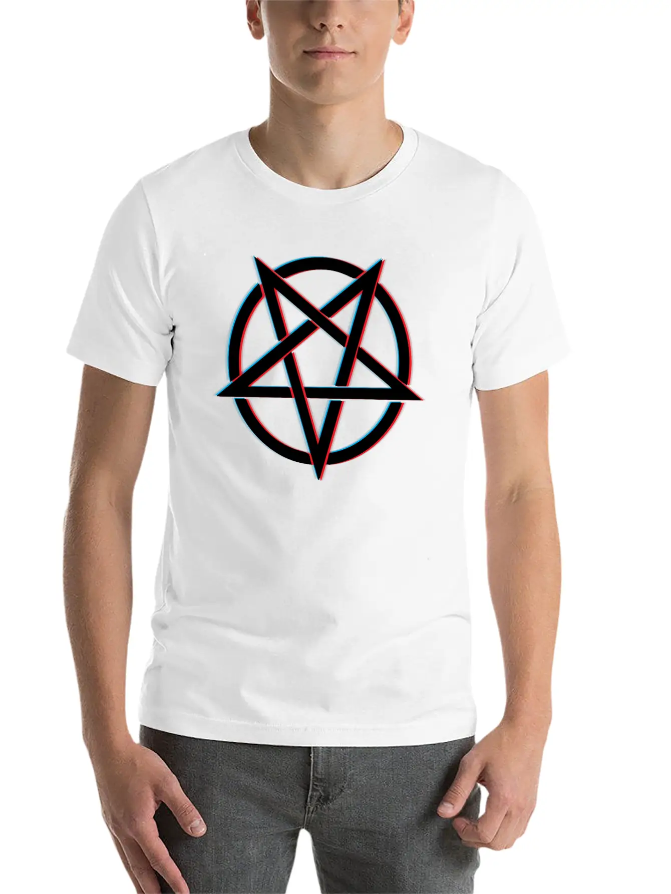 3D Pentagram Essential Unisex Summer Tee – Soft Cotton Casual Fit