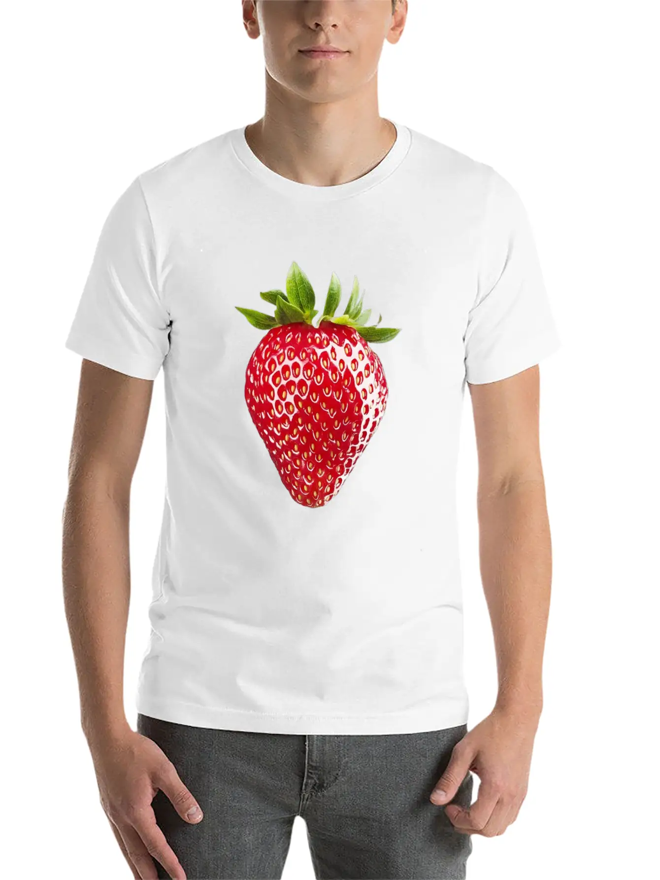🍓 Strawberry Collection 🍓 Unisex Short Sleeve Soft Cotton T-Shirt – Casual Everyday Wear
