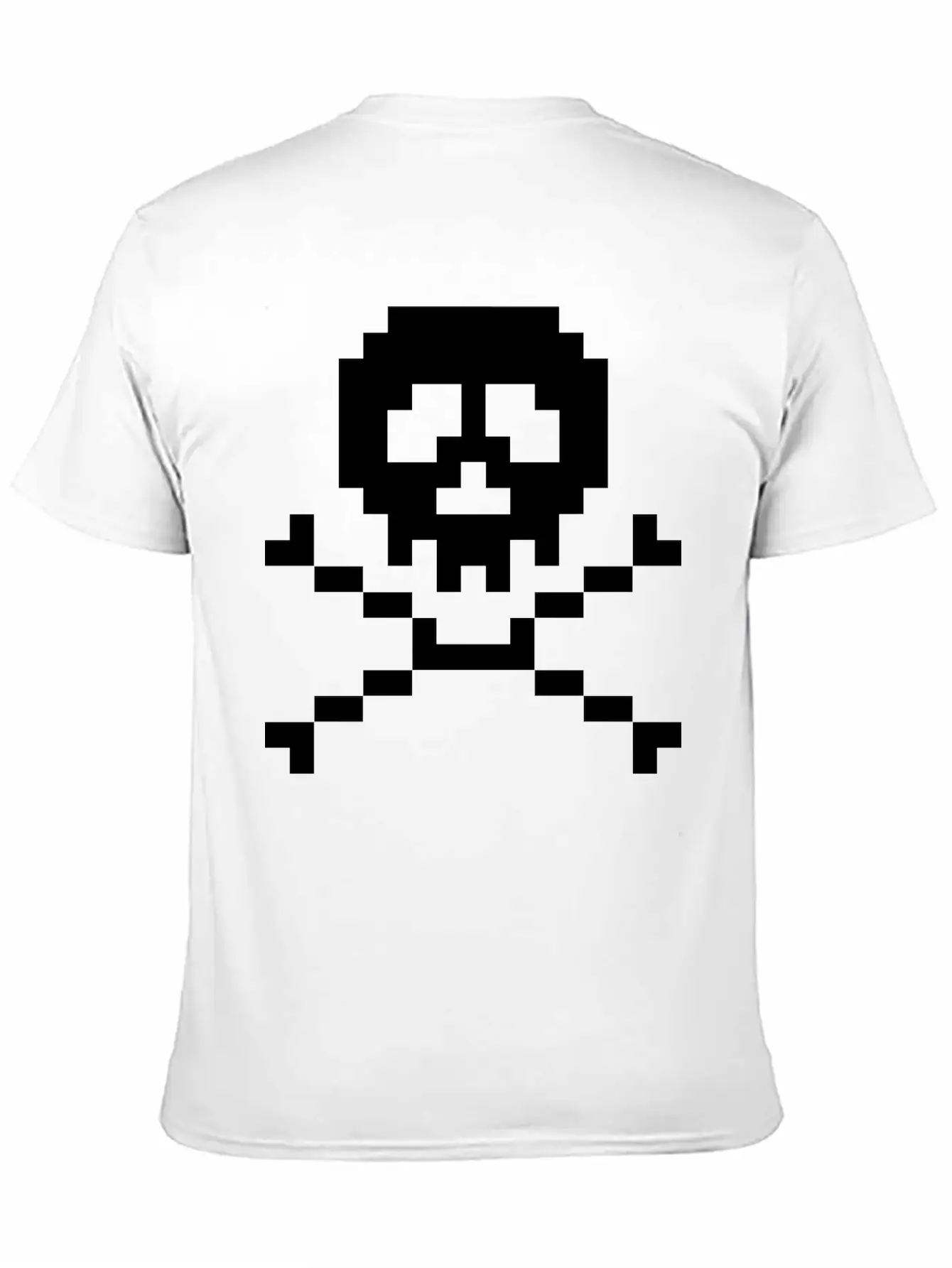 03 Pixel Skull 3 Ai Vectorstock 7294636 Casual Graphic T-Shirt – Simple And Comfortable Daily Wear