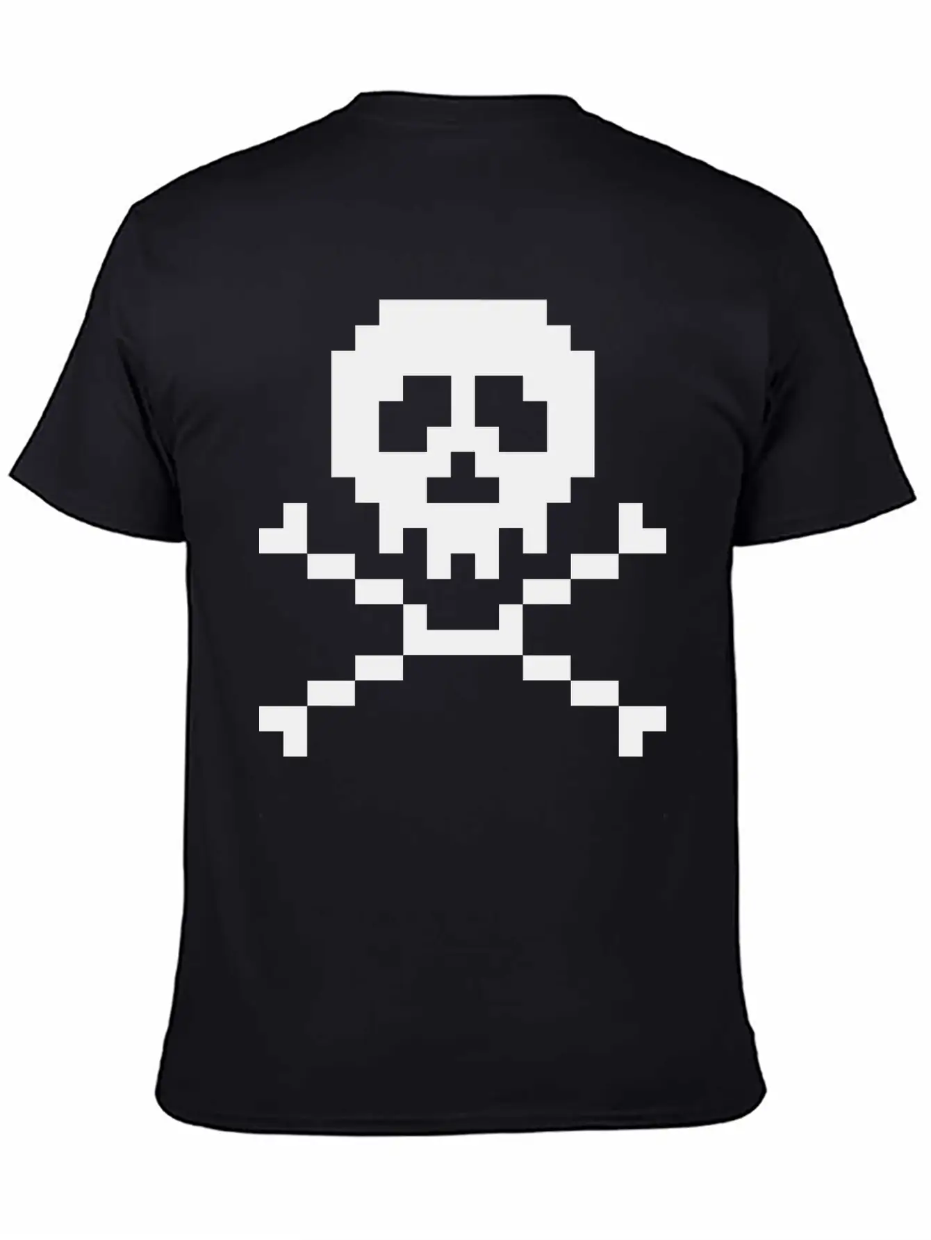 03 Pixel Skull 3 Ai Vectorstock 7294636 Casual Graphic T-Shirt – Simple And Comfortable Daily Wear