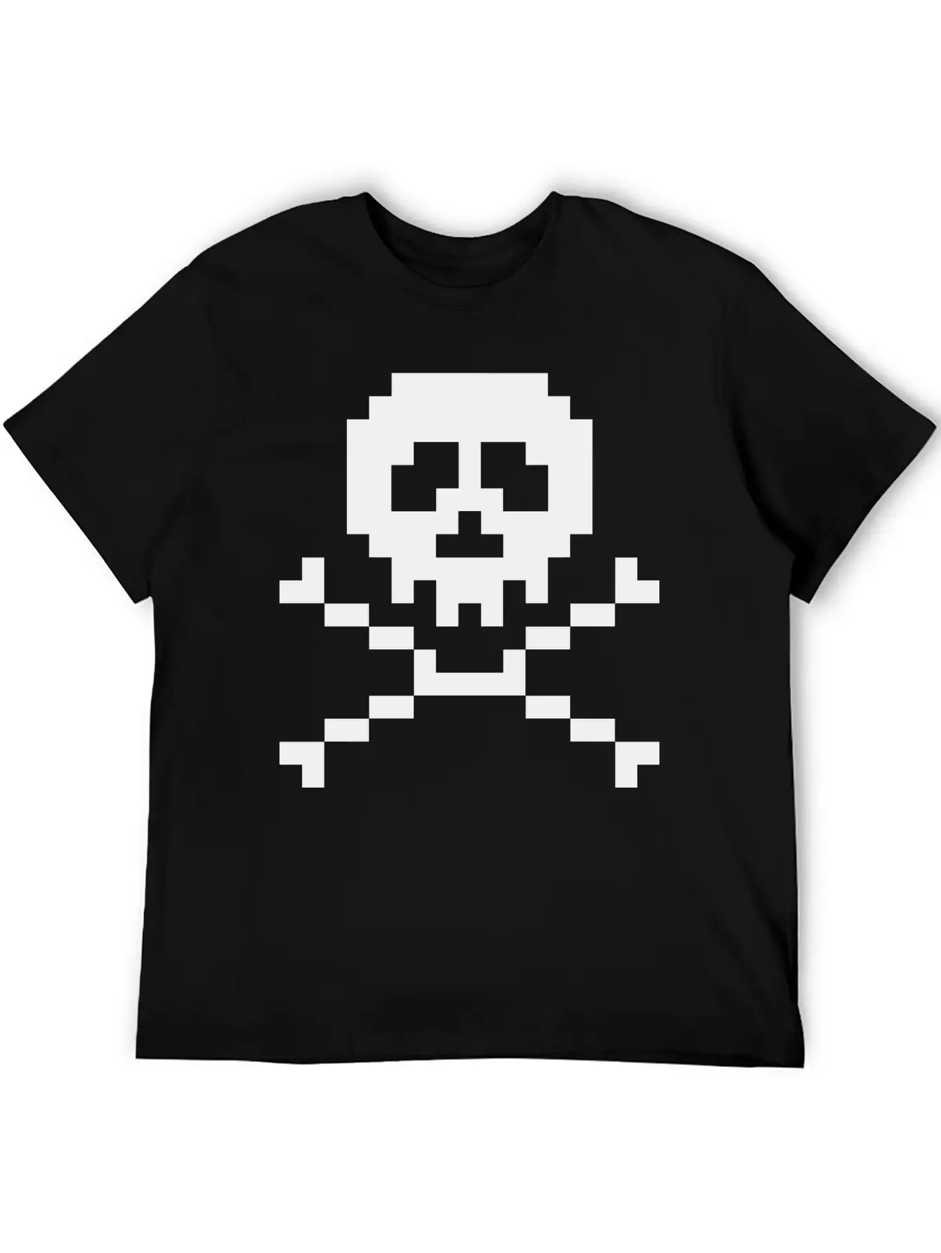 03 Pixel Skull 3 Ai Vectorstock 7294636 Casual Graphic T-Shirt – Simple And Comfortable Daily Wear