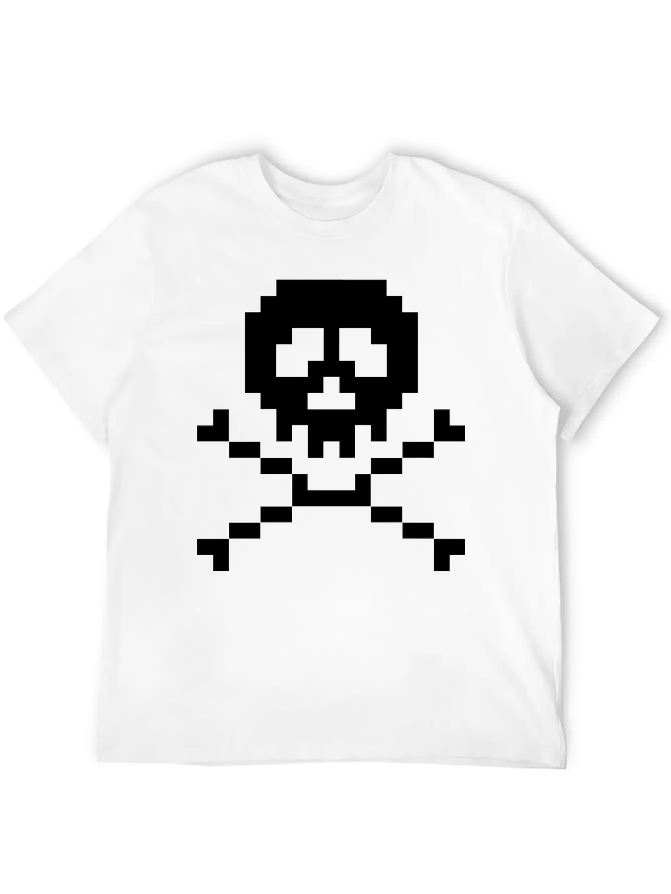 03 Pixel Skull 3 Ai Vectorstock 7294636 Casual Graphic T-Shirt – Simple And Comfortable Daily Wear