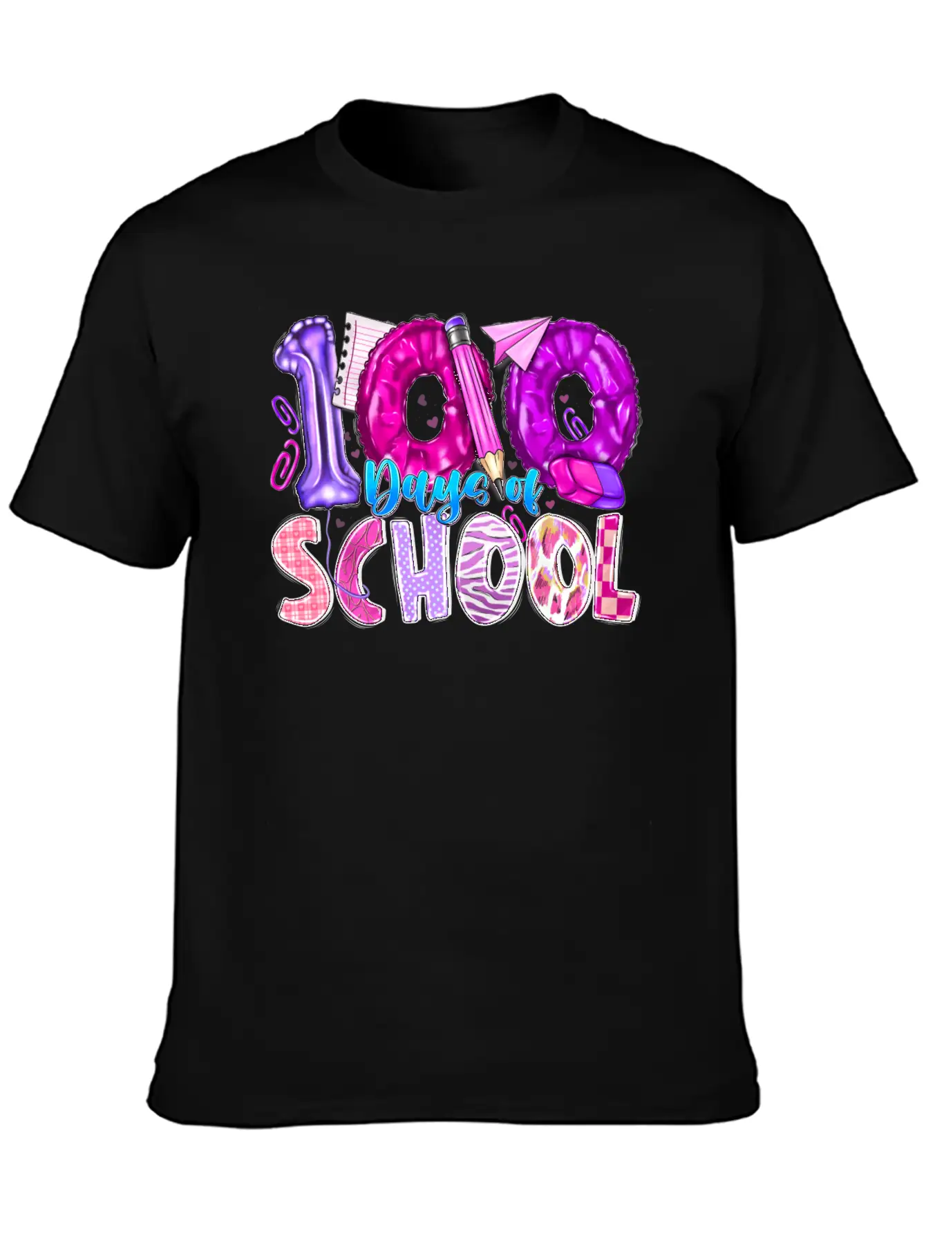 100 Days Of School Breathable Soft Cotton T-Shirt – Timeless Casual Look