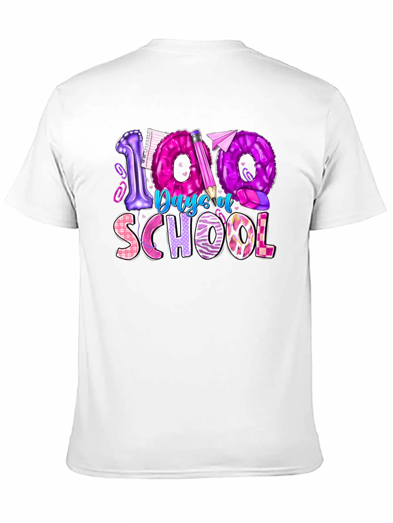 100 Days Of School Breathable Soft Cotton T-Shirt – Timeless Casual Look