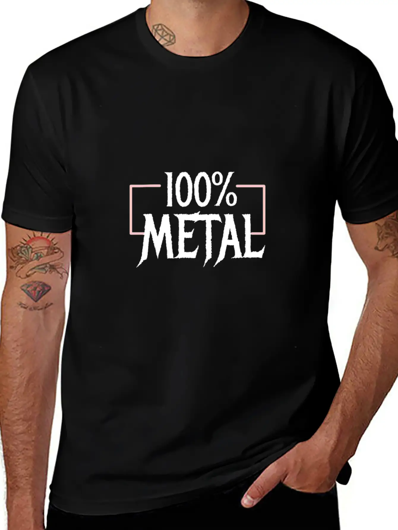 100 Heavy Metal Breathable Soft Cotton T-Shirt – Timeless Casual Look