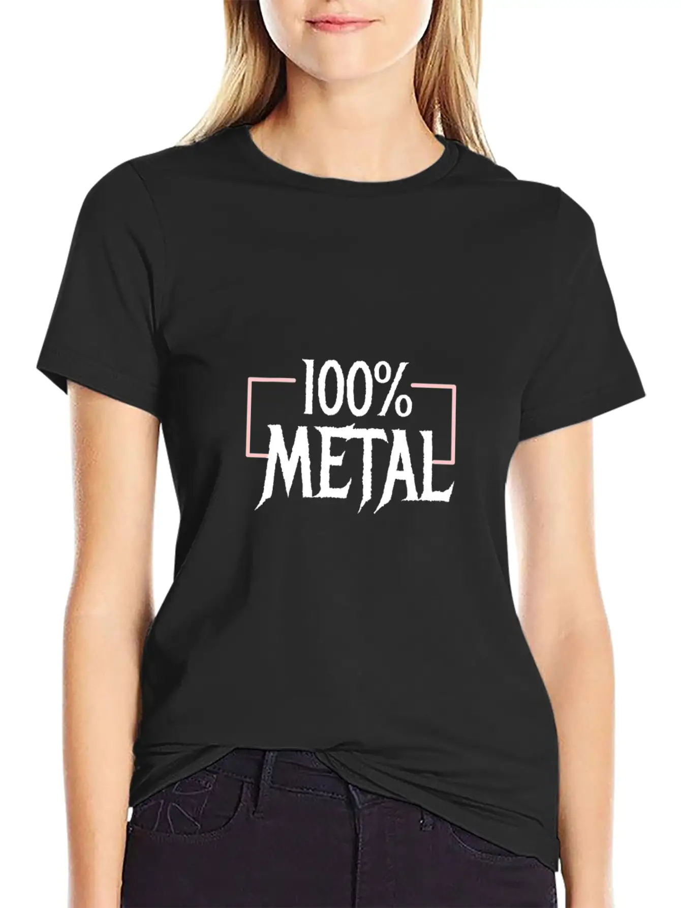 100 Heavy Metal Breathable Soft Cotton T-Shirt – Timeless Casual Look