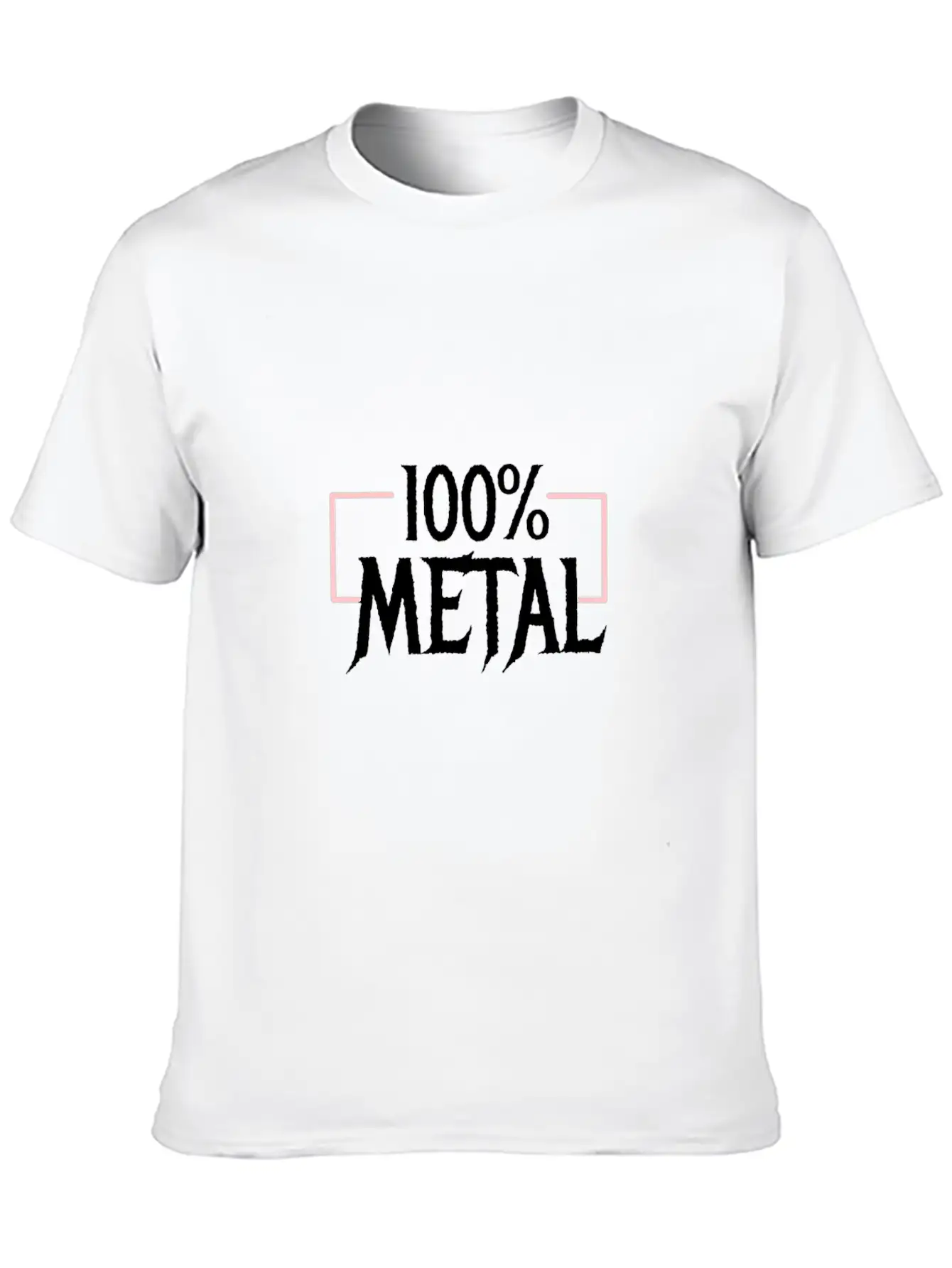 100 Heavy Metal Breathable Soft Cotton T-Shirt – Timeless Casual Look