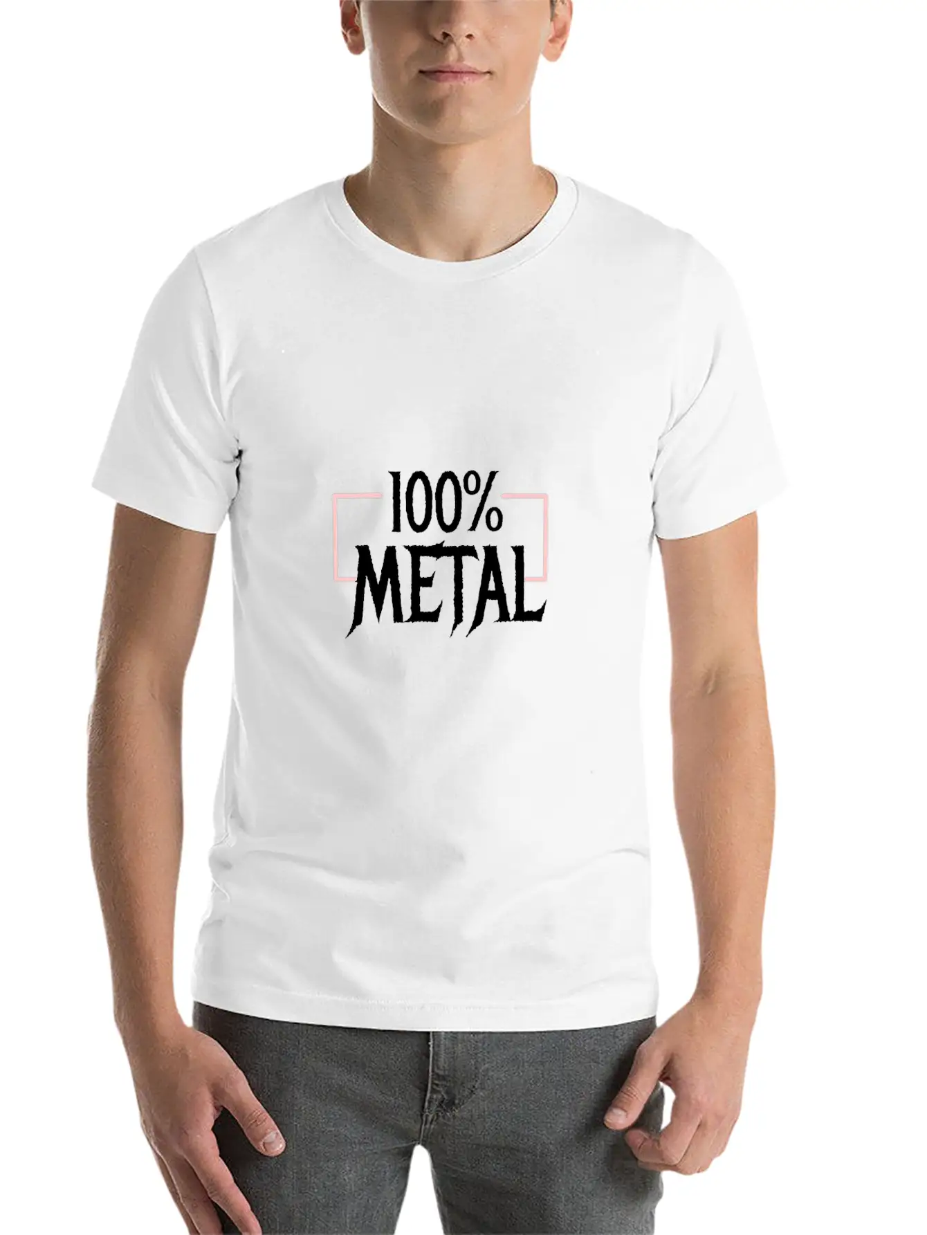 100 Heavy Metal Breathable Soft Cotton T-Shirt – Timeless Casual Look