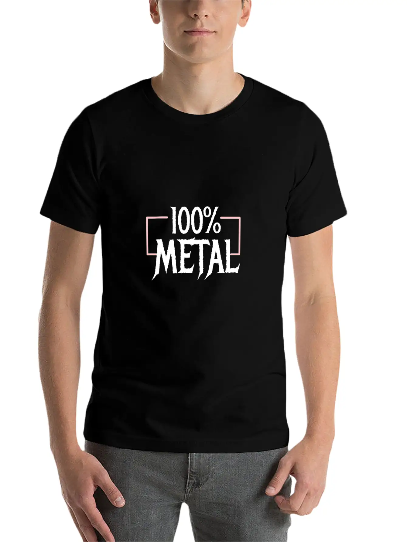 100 Heavy Metal Breathable Soft Cotton T-Shirt – Timeless Casual Look