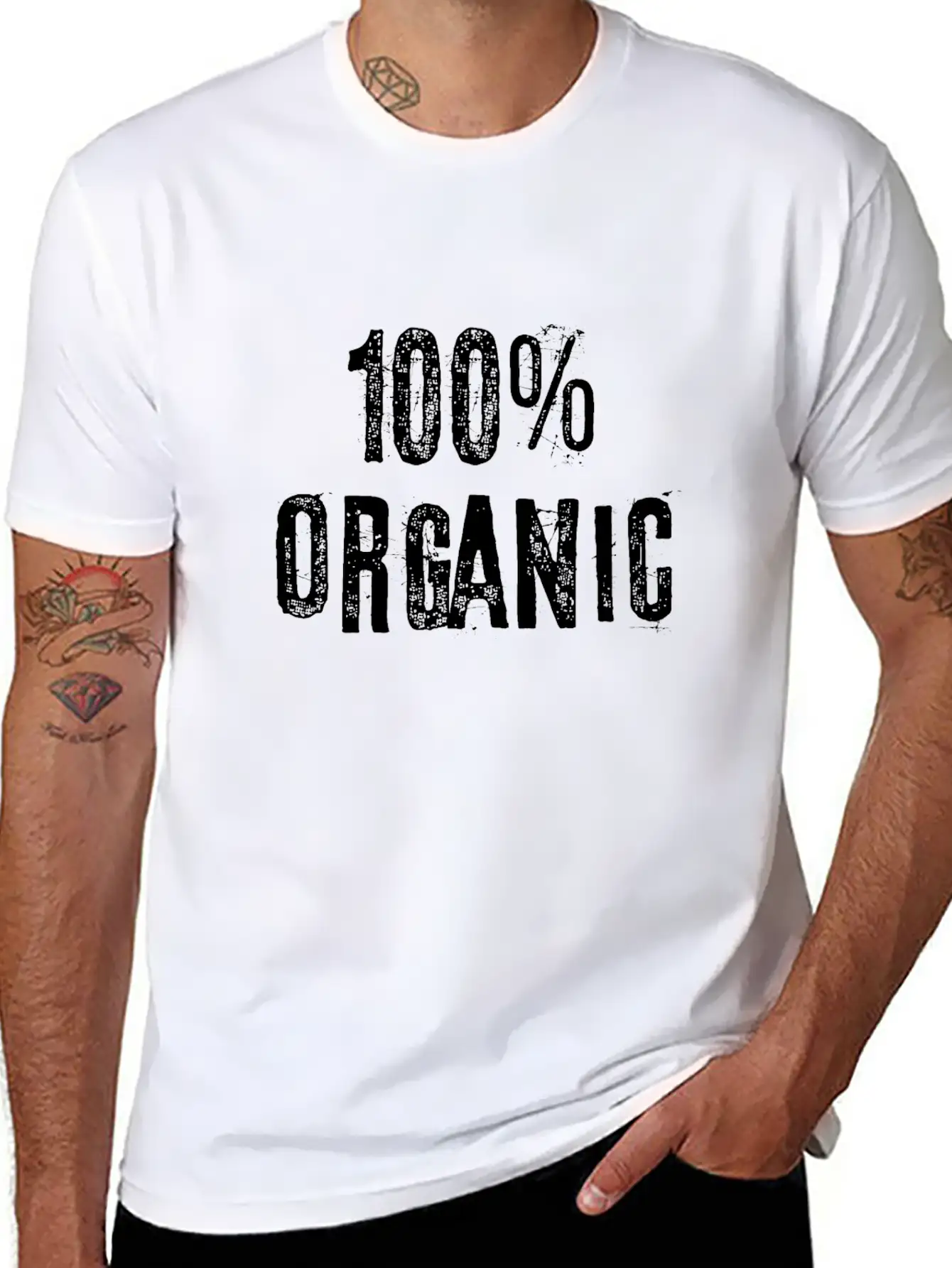 100 Percent Organic Breathable Soft Cotton T-Shirt – Timeless Casual Look