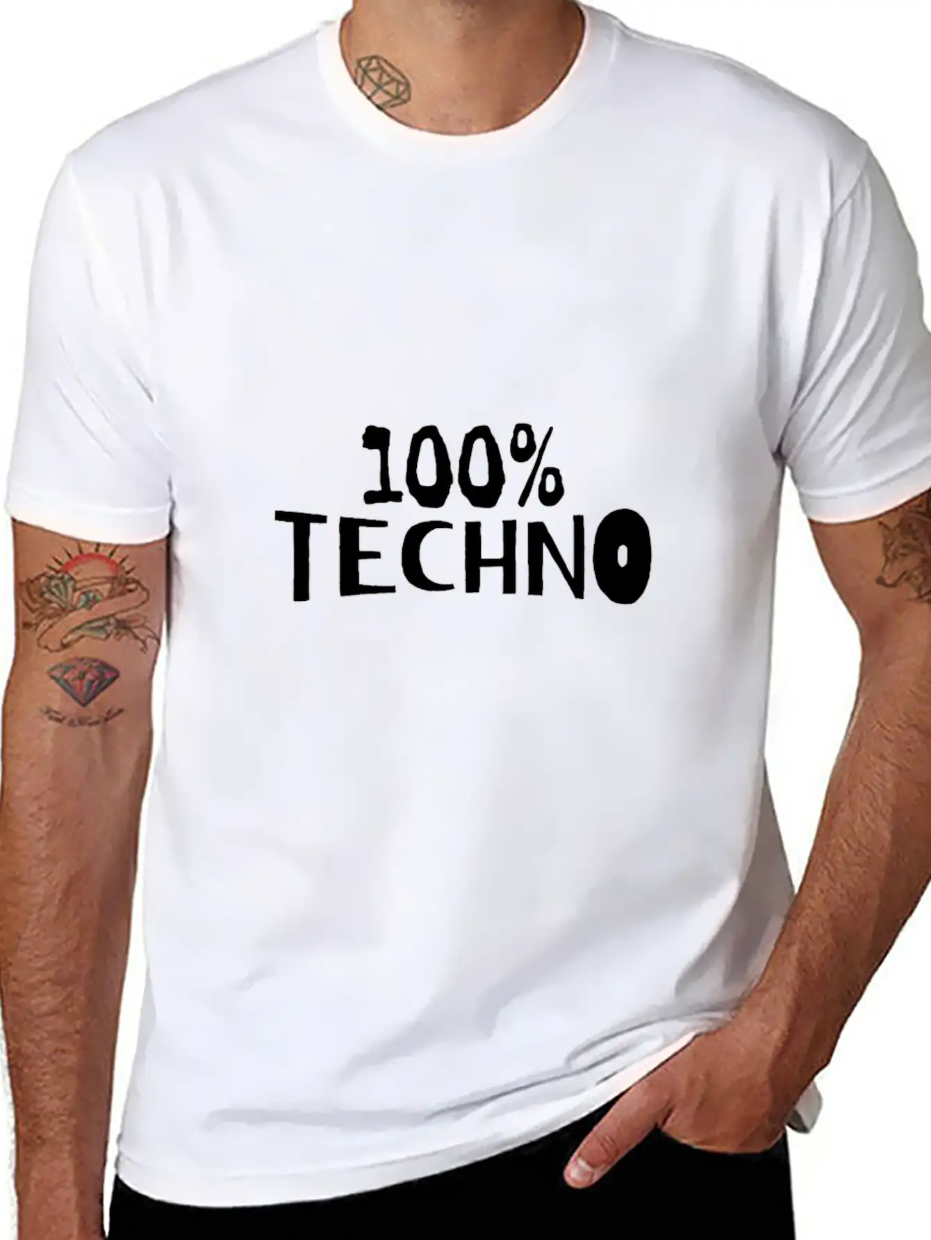 100 Techno Classic Cotton Tee – Unisex Comfort For Any Season