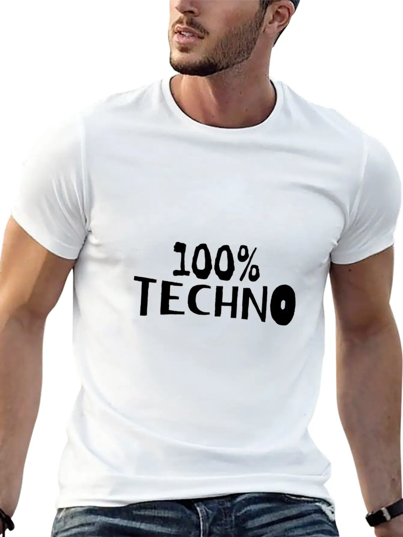 100 Techno Classic Cotton Tee – Unisex Comfort For Any Season