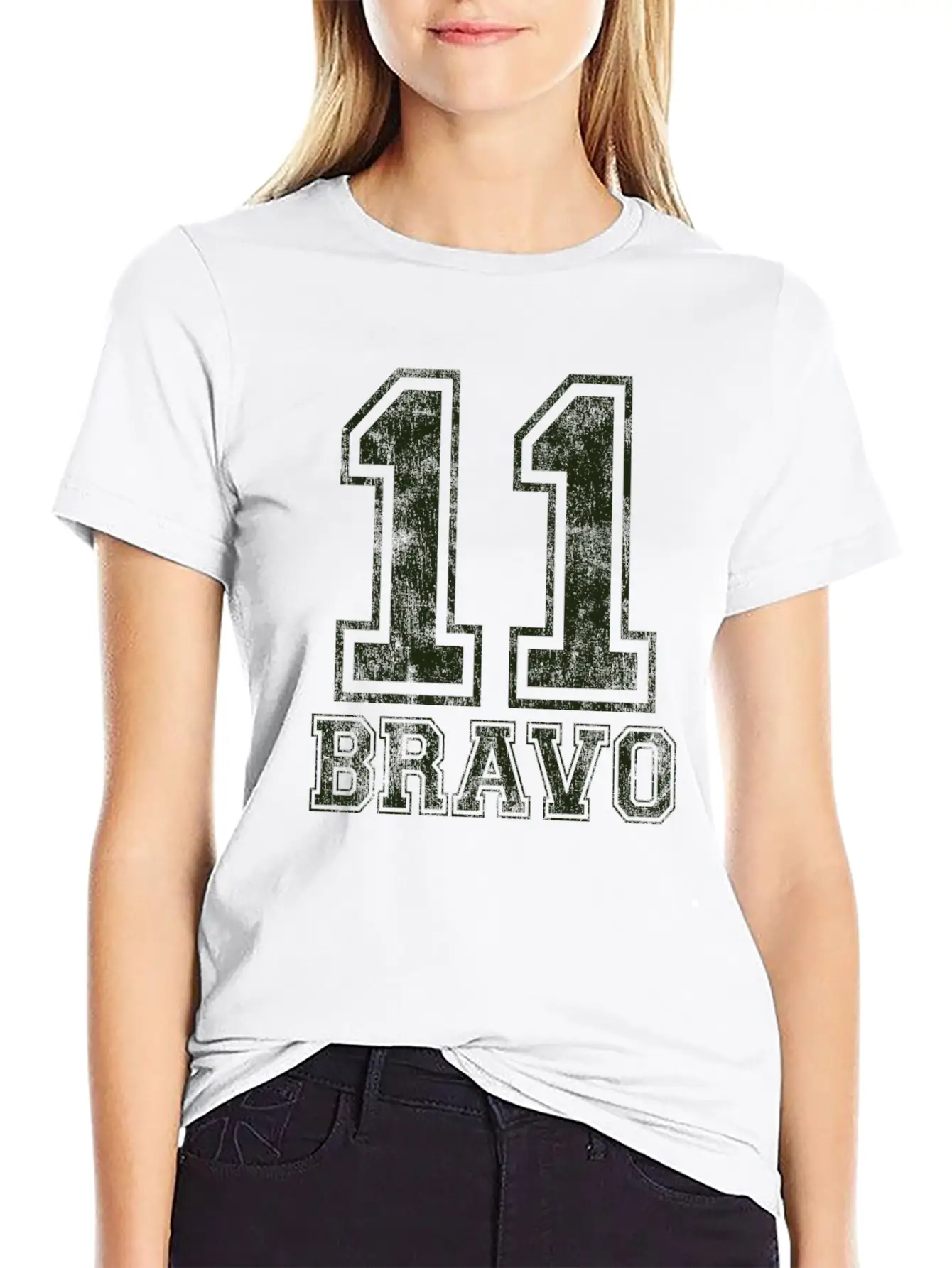 11 Bravo - US Infantry Product - U.S. Military Essential Unisex Summer Tee – Soft Cotton Casual Fit