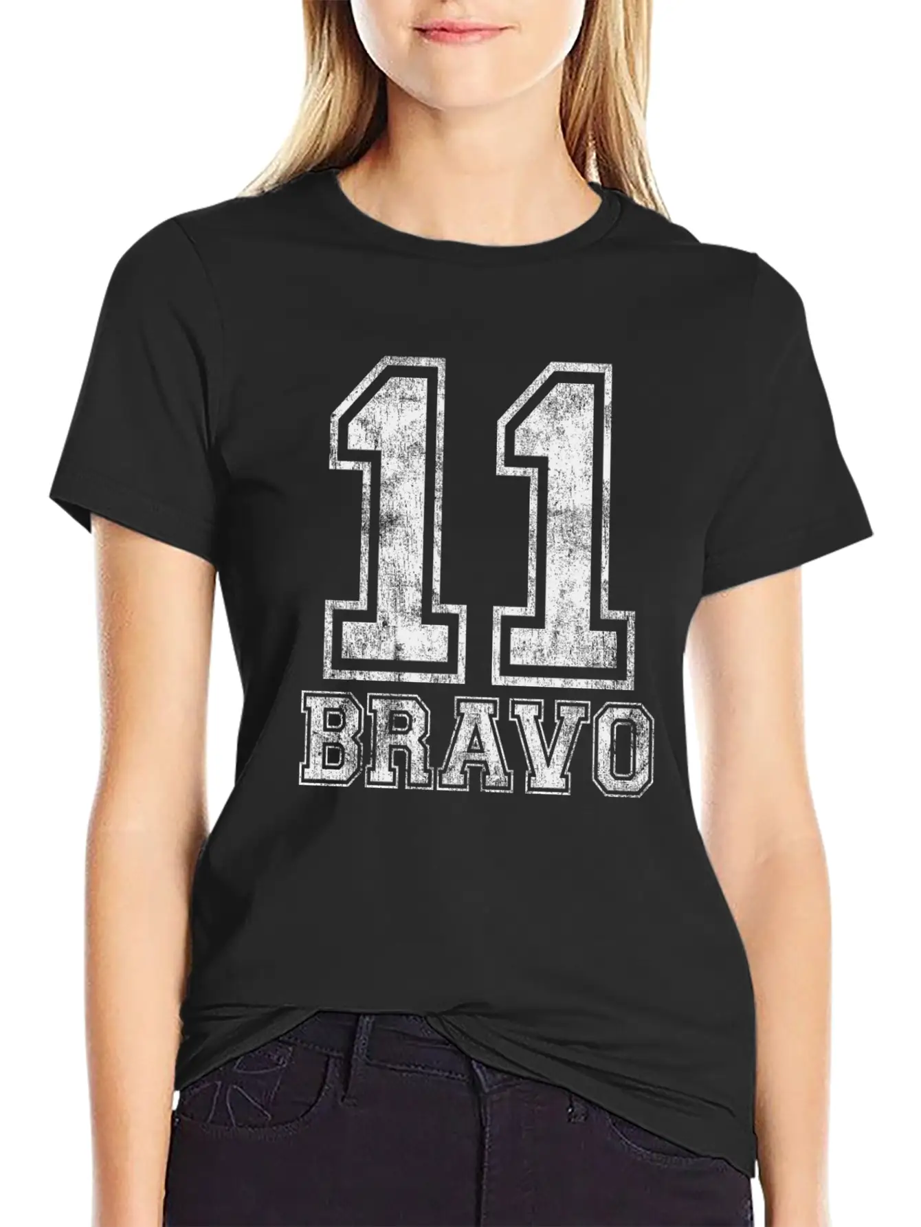 11 Bravo - US Infantry Product - U.S. Military Essential Unisex Summer Tee – Soft Cotton Casual Fit