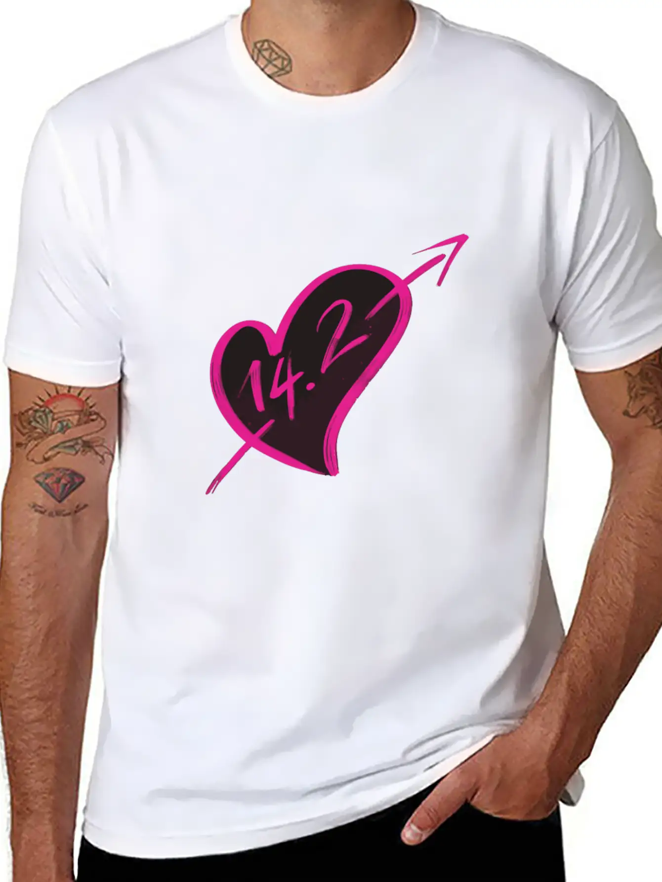 14-2 Valentines Unisex Short Sleeve Soft Cotton T-Shirt – Casual Everyday Wear