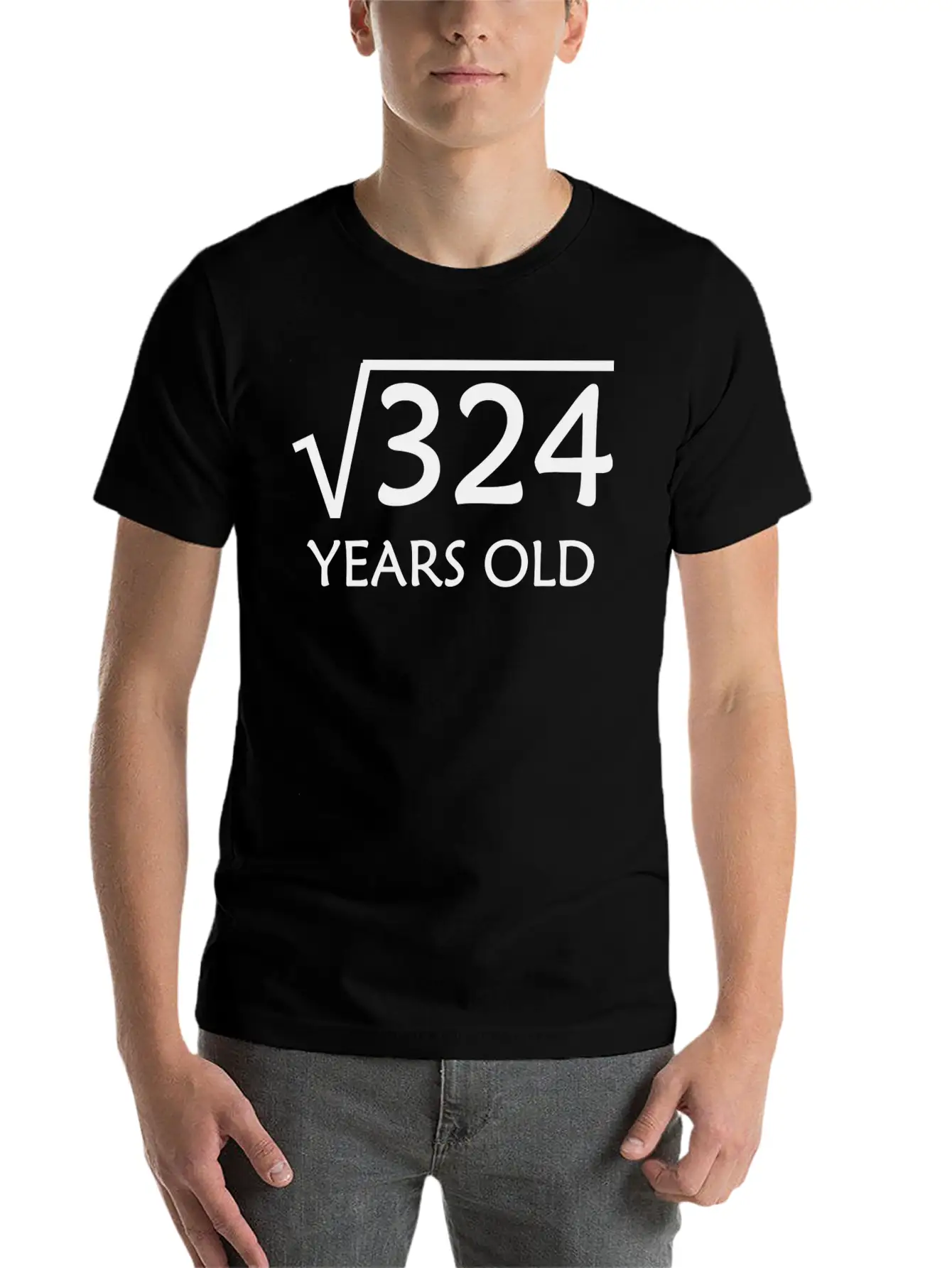 18Th Birthday Shirt Square Root Of 324 - 18 Years Soft Cotton Short Sleeve Tee – Unisex Wardrobe Staple