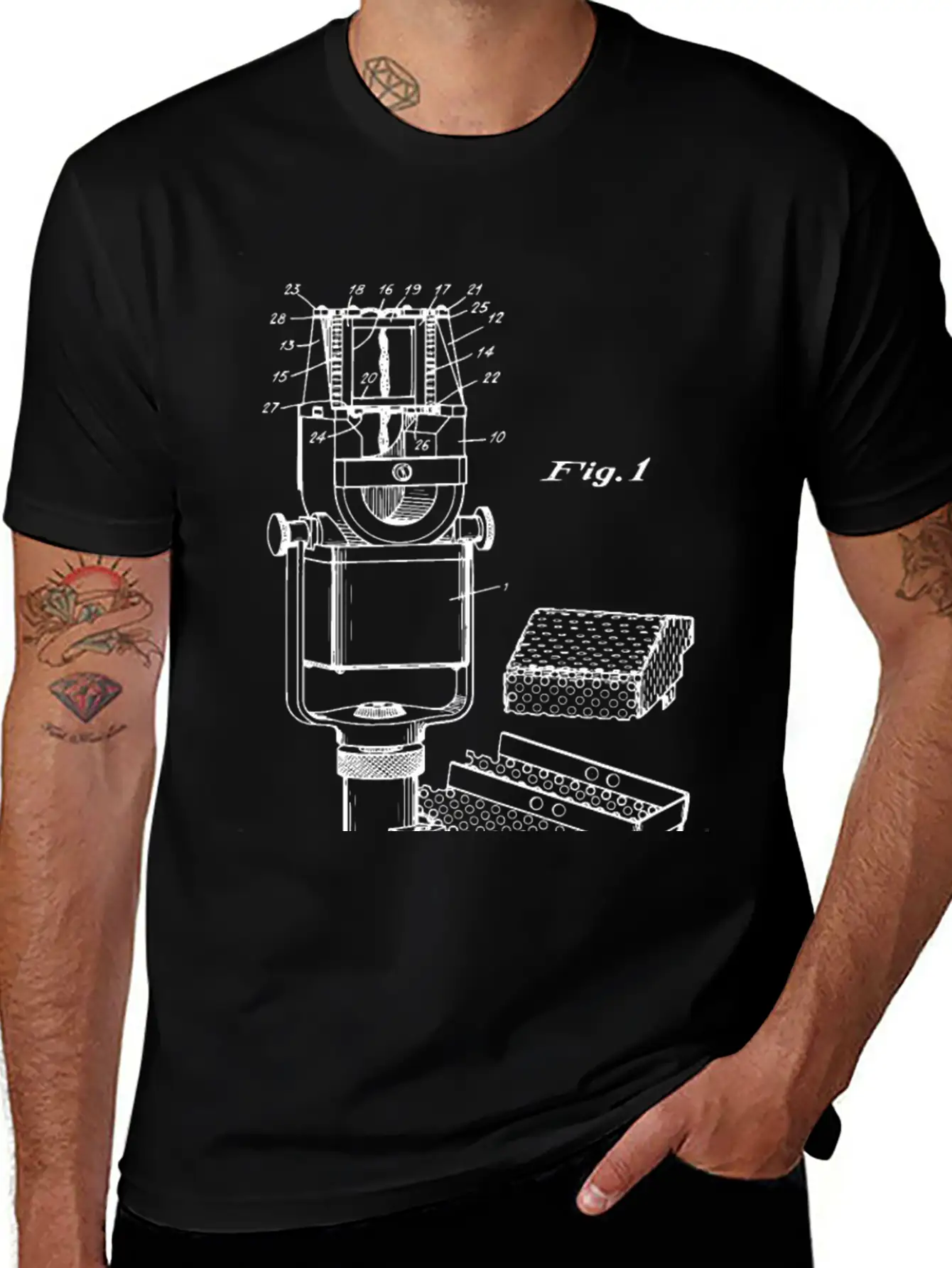1938 Ribbon Microphone Invention Patent Blueprint Classic Cotton Tee – Unisex Comfort For Any Season