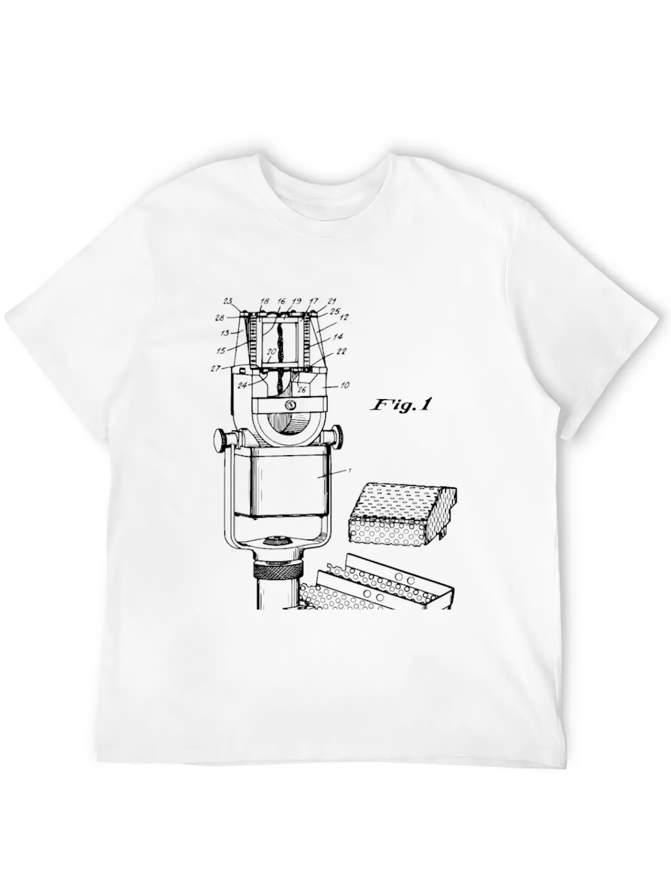 1938 Ribbon Microphone Invention Patent Blueprint Classic Cotton Tee – Unisex Comfort For Any Season