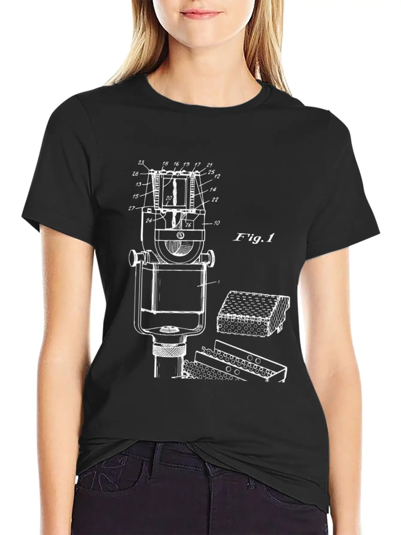 1938 Ribbon Microphone Invention Patent Blueprint Classic Cotton Tee – Unisex Comfort For Any Season