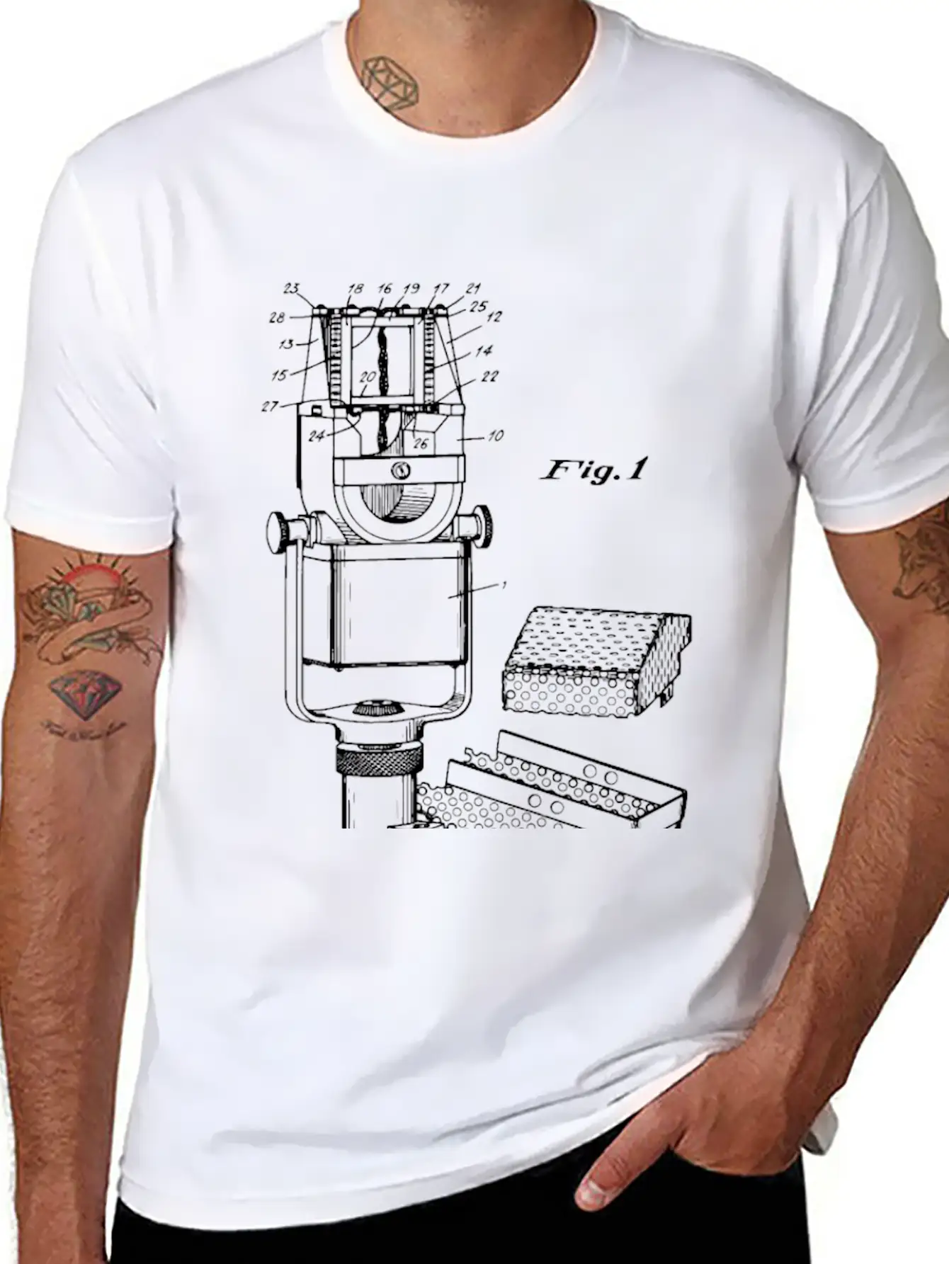 1938 Ribbon Microphone Invention Patent Blueprint Classic Cotton Tee – Unisex Comfort For Any Season