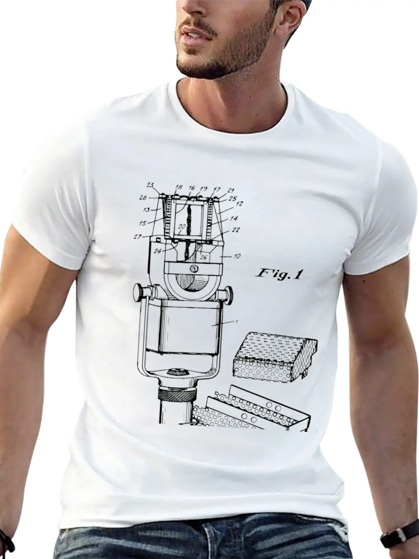 1938 Ribbon Microphone Invention Patent Blueprint Classic Cotton Tee – Unisex Comfort For Any Season