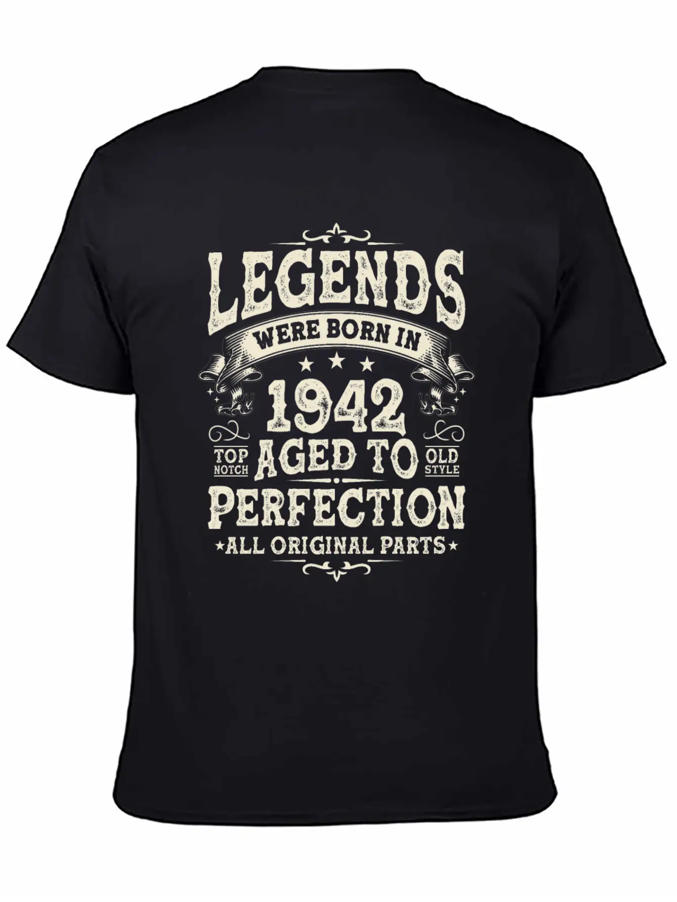 1942 Legends: 81-82 Years Lightweight Cotton T-Shirt – Daily Comfort Graphic Shirt