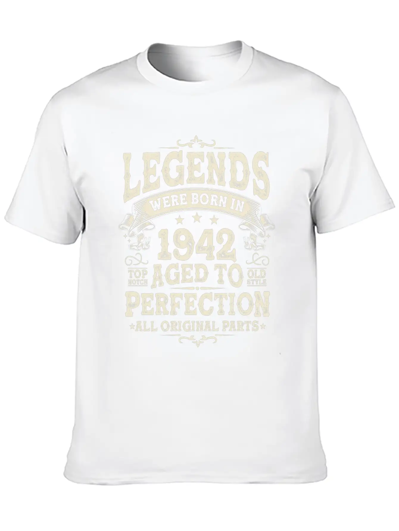 1942 Legends: 81-82 Years Lightweight Cotton T-Shirt – Daily Comfort Graphic Shirt