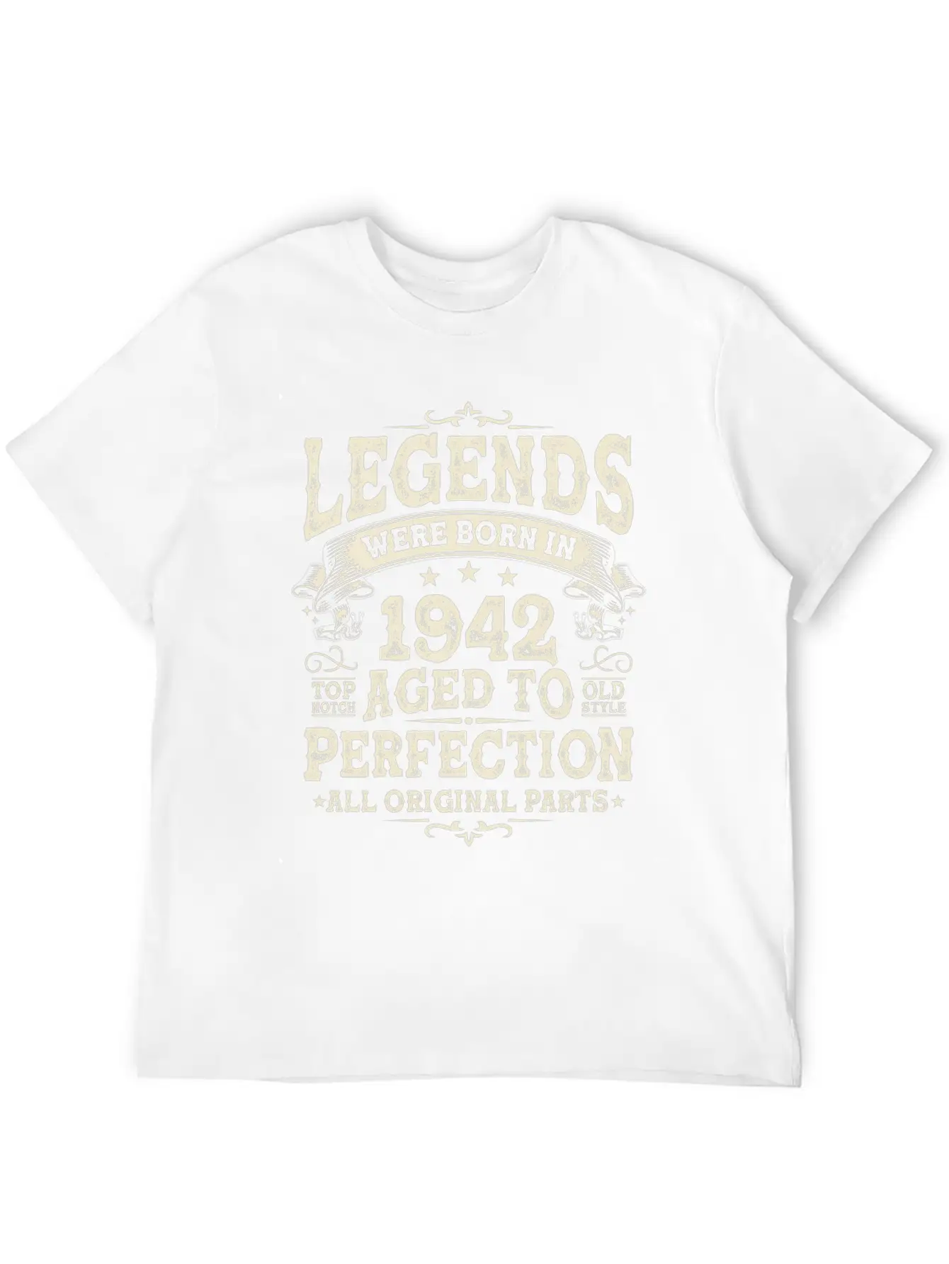 1942 Legends: 81-82 Years Lightweight Cotton T-Shirt – Daily Comfort Graphic Shirt