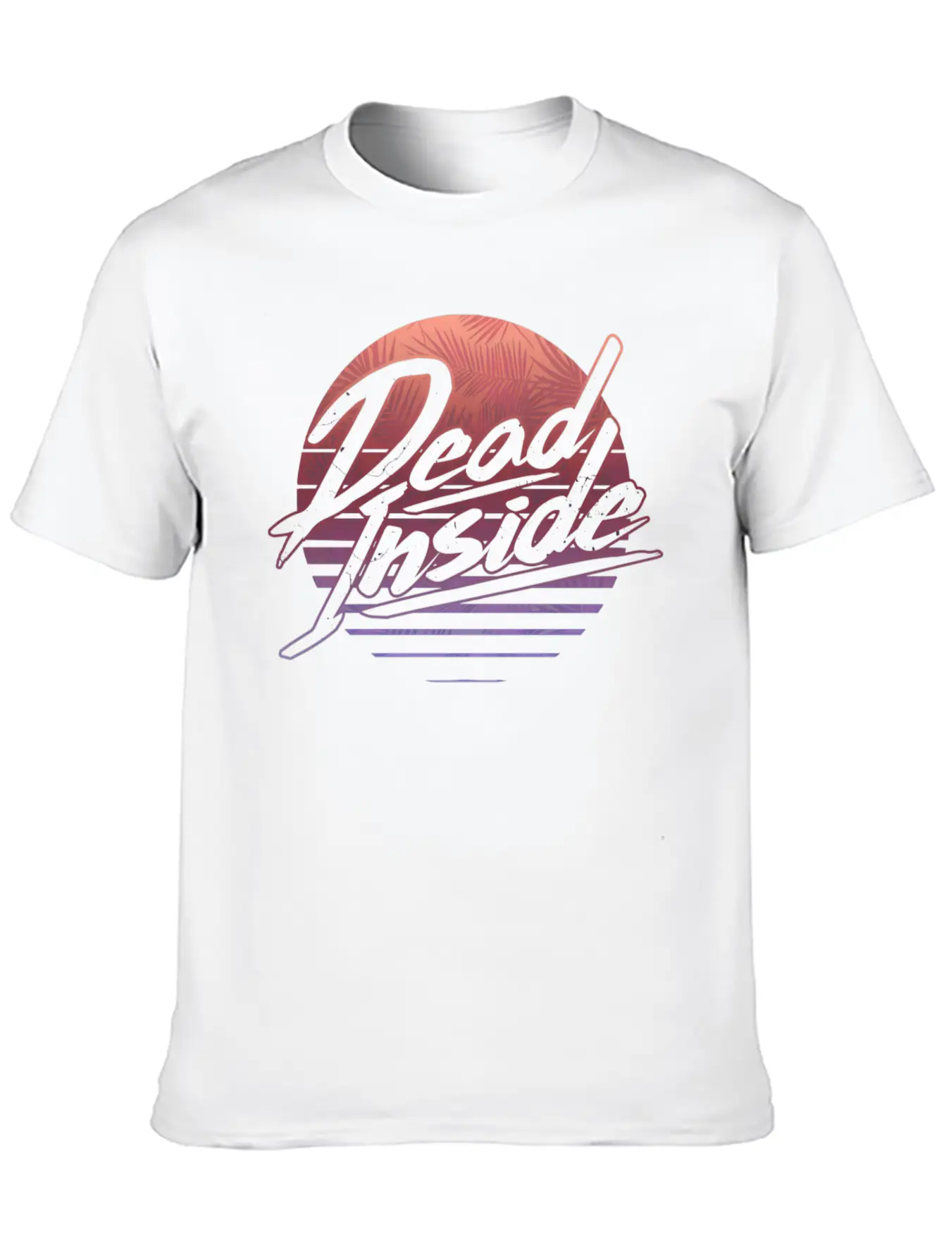 1980 Sad Floral Sunset - Aesthetic Vaporwave Unisex Cotton Tee – Relaxed Fit For Any Occasion