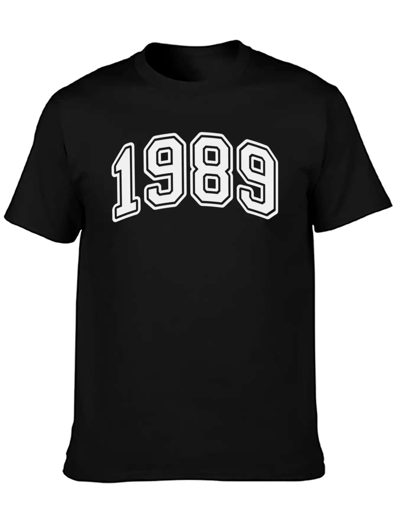 1989 Birth Year Style Classic Crew Neck Graphic Tee – Everyday Minimal Look