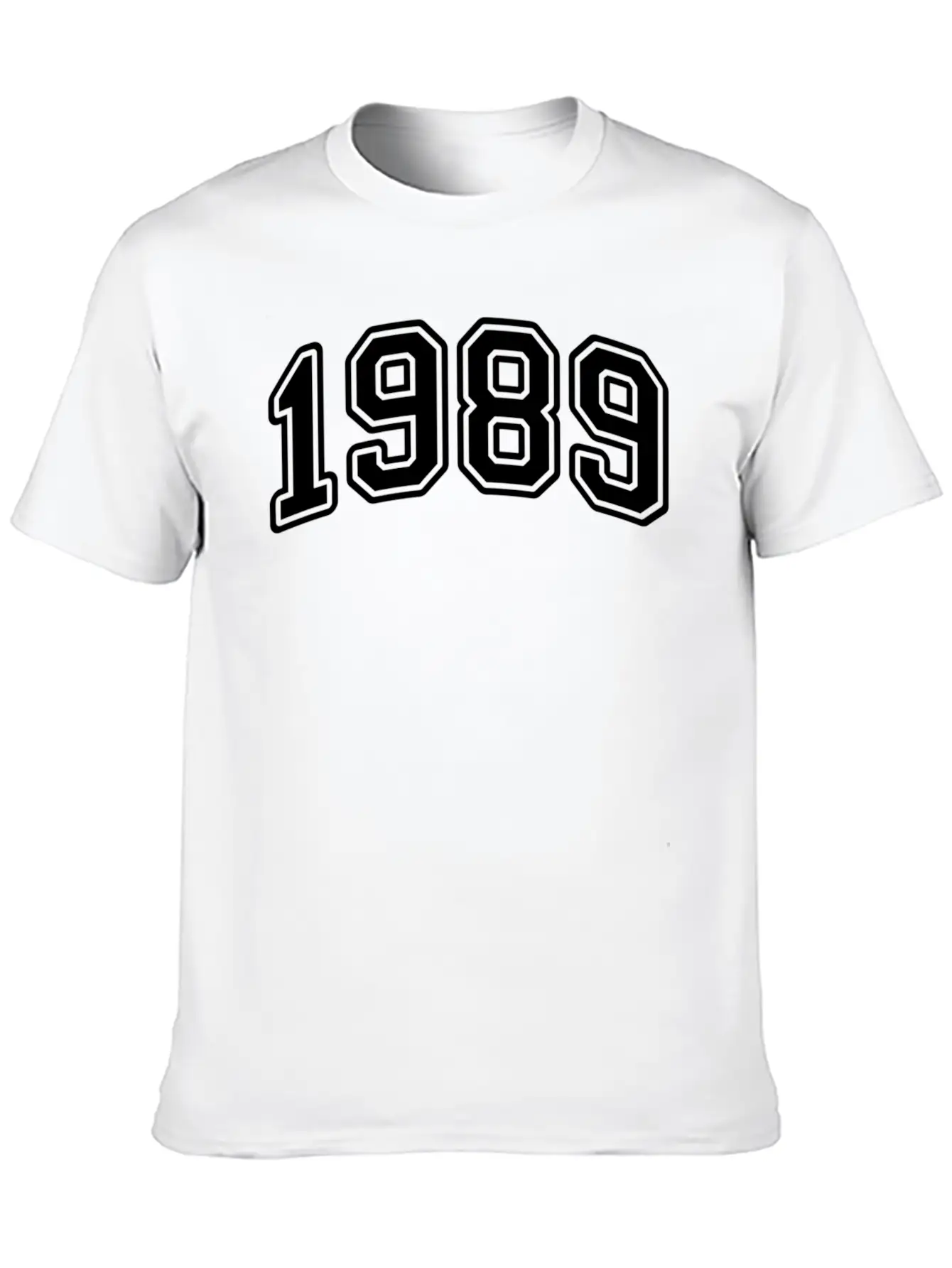 1989 Birth Year Style Classic Crew Neck Graphic Tee – Everyday Minimal Look