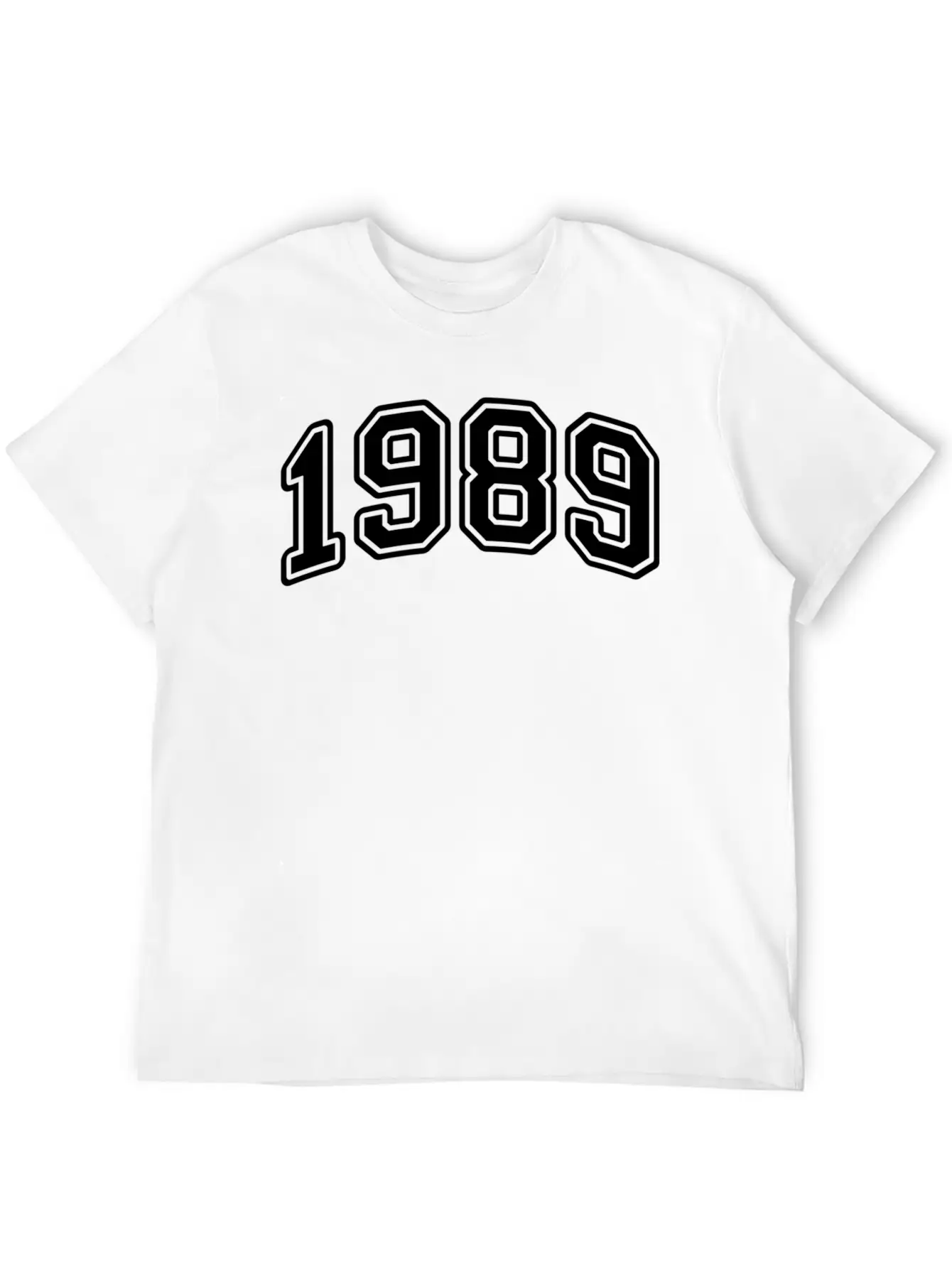 1989 Birth Year Style Classic Crew Neck Graphic Tee – Everyday Minimal Look