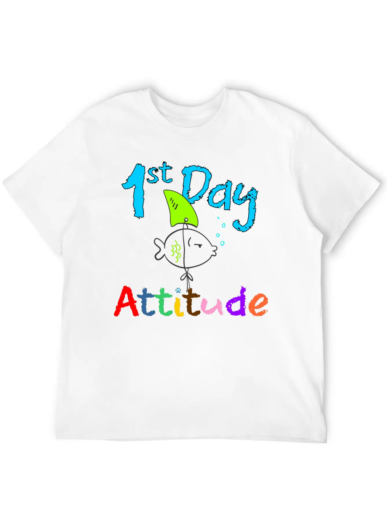 1st Day Attitude Soft Cotton Short Sleeve Tee – Unisex Wardrobe Staple