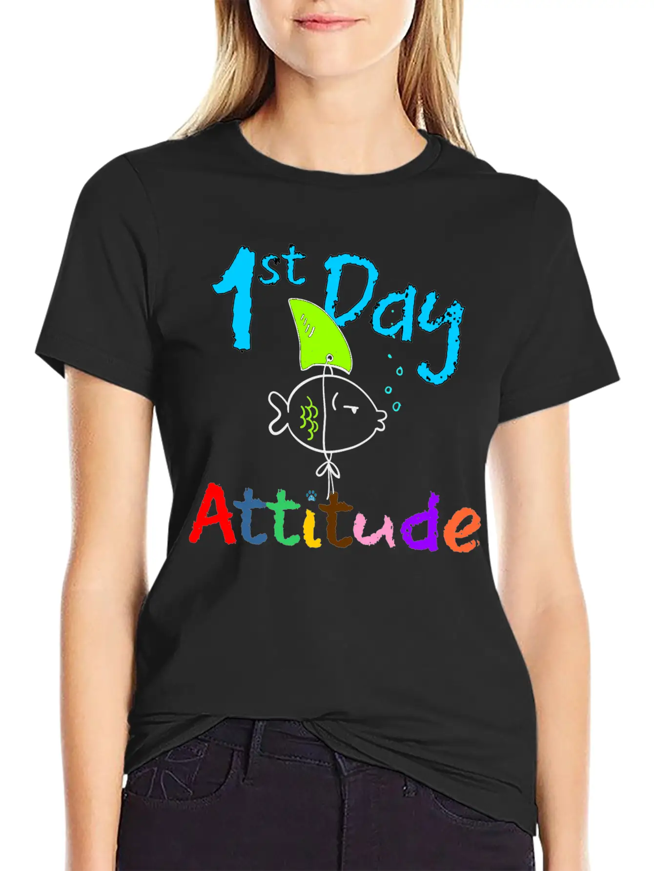 1st Day Attitude Soft Cotton Short Sleeve Tee – Unisex Wardrobe Staple