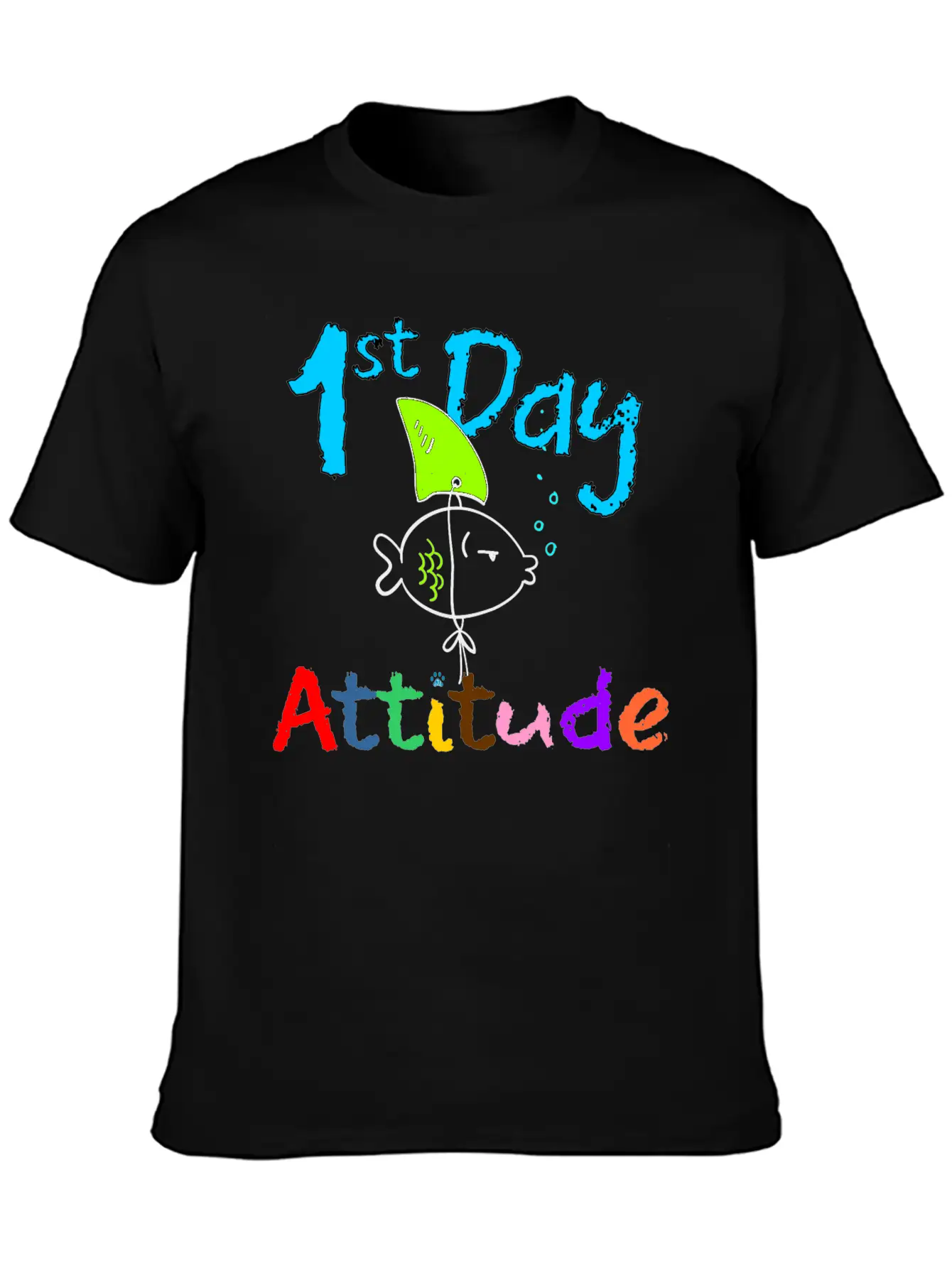 1st Day Attitude Soft Cotton Short Sleeve Tee – Unisex Wardrobe Staple