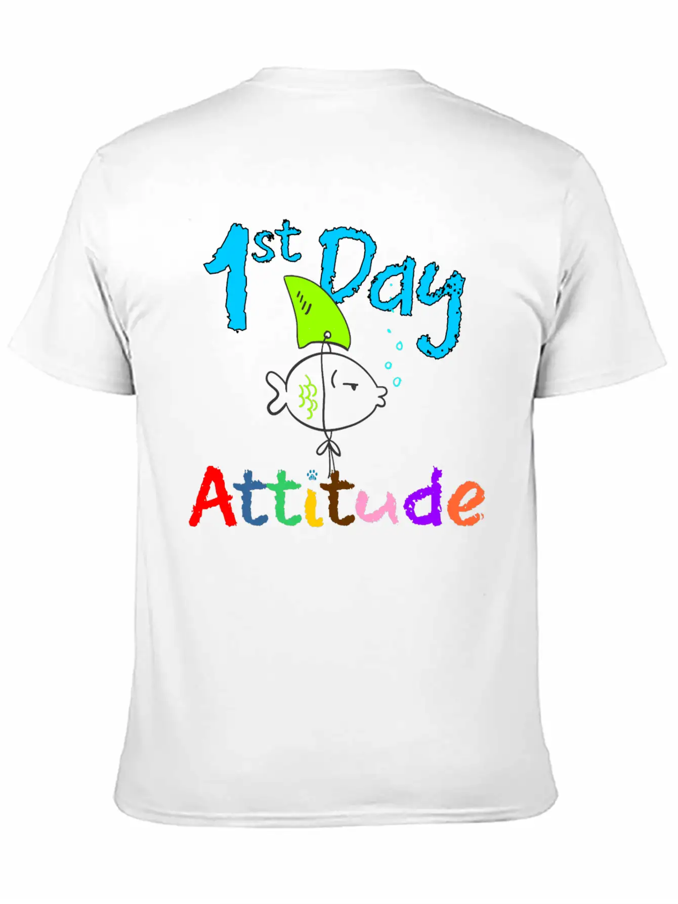 1st Day Attitude Soft Cotton Short Sleeve Tee – Unisex Wardrobe Staple