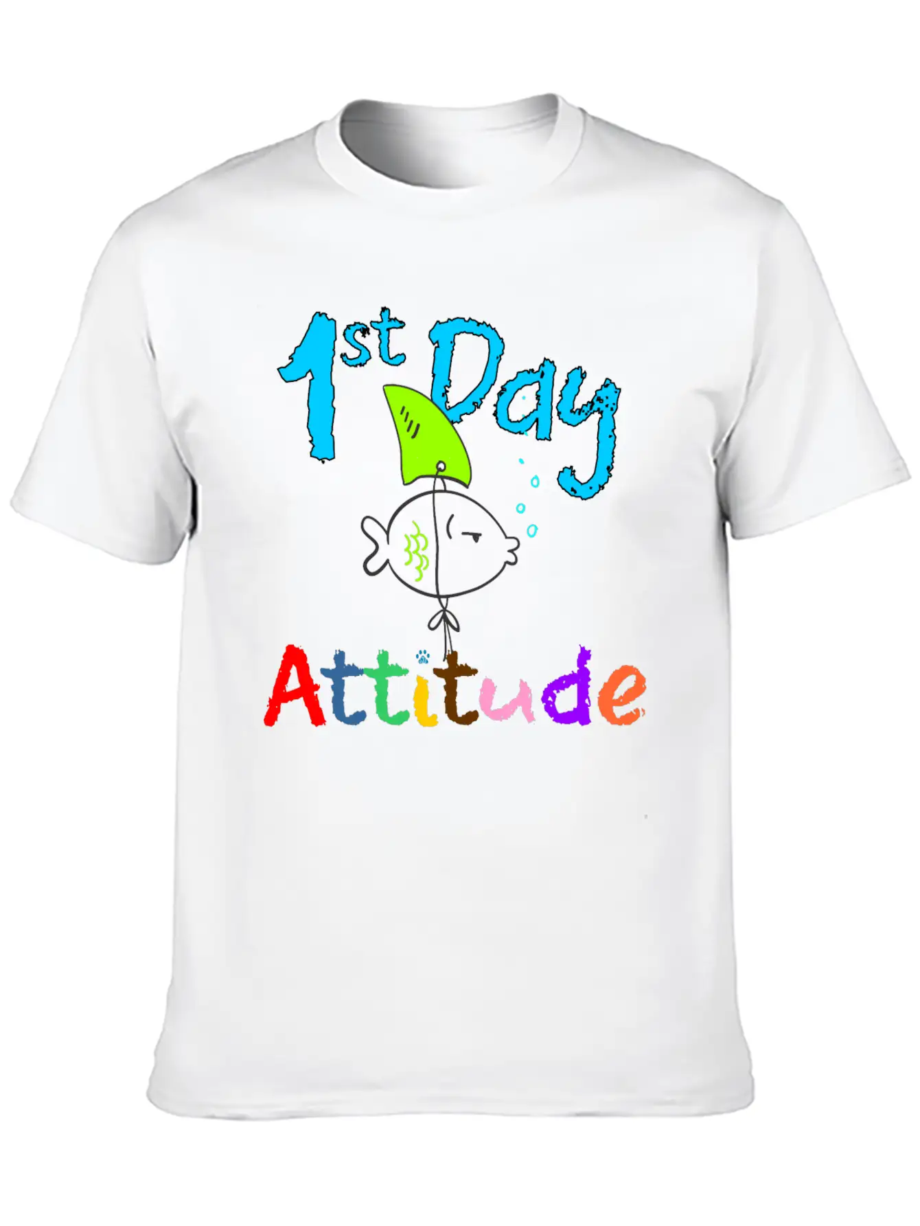 1st Day Attitude Soft Cotton Short Sleeve Tee – Unisex Wardrobe Staple