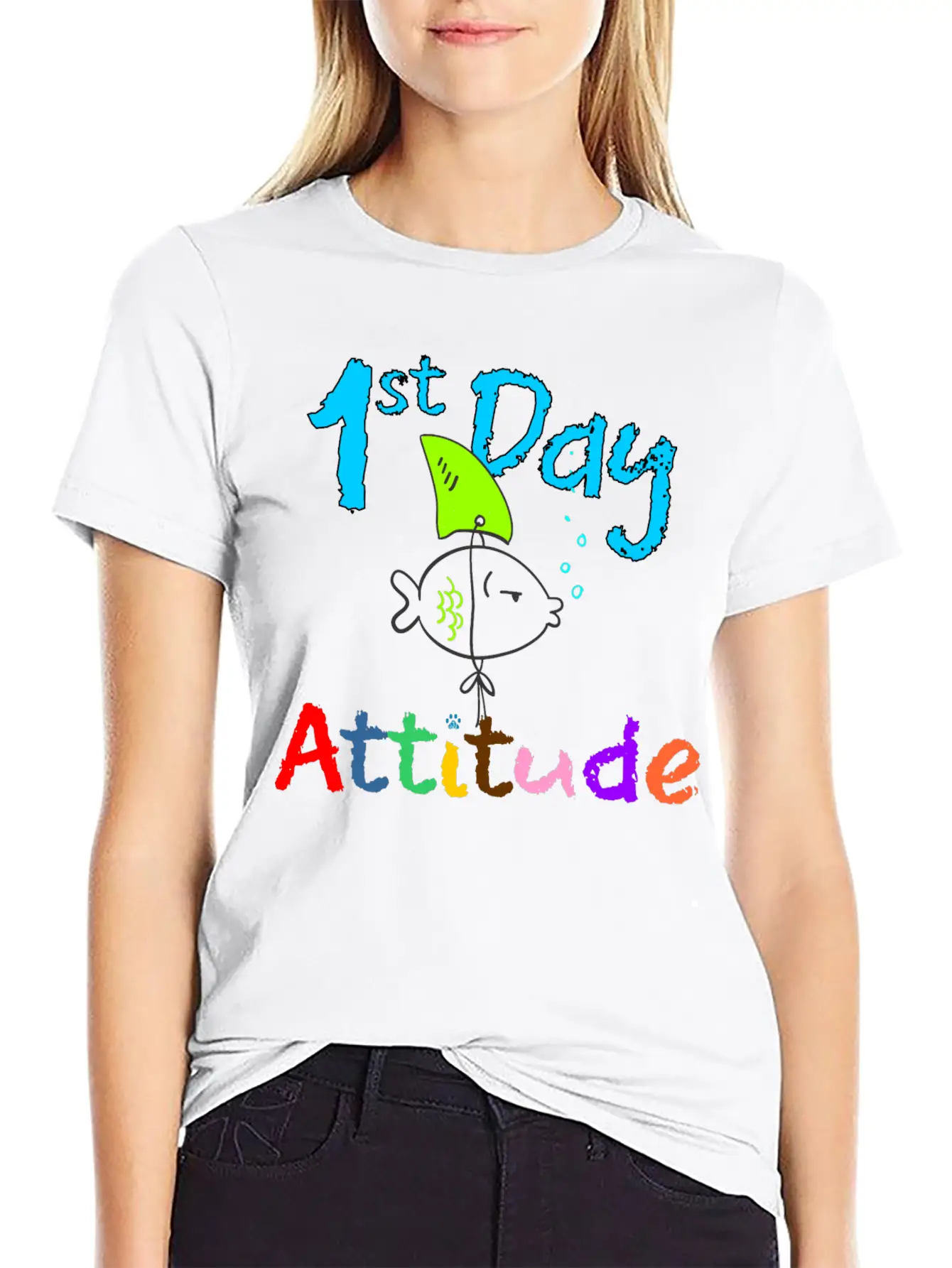 1st Day Attitude Soft Cotton Short Sleeve Tee – Unisex Wardrobe Staple