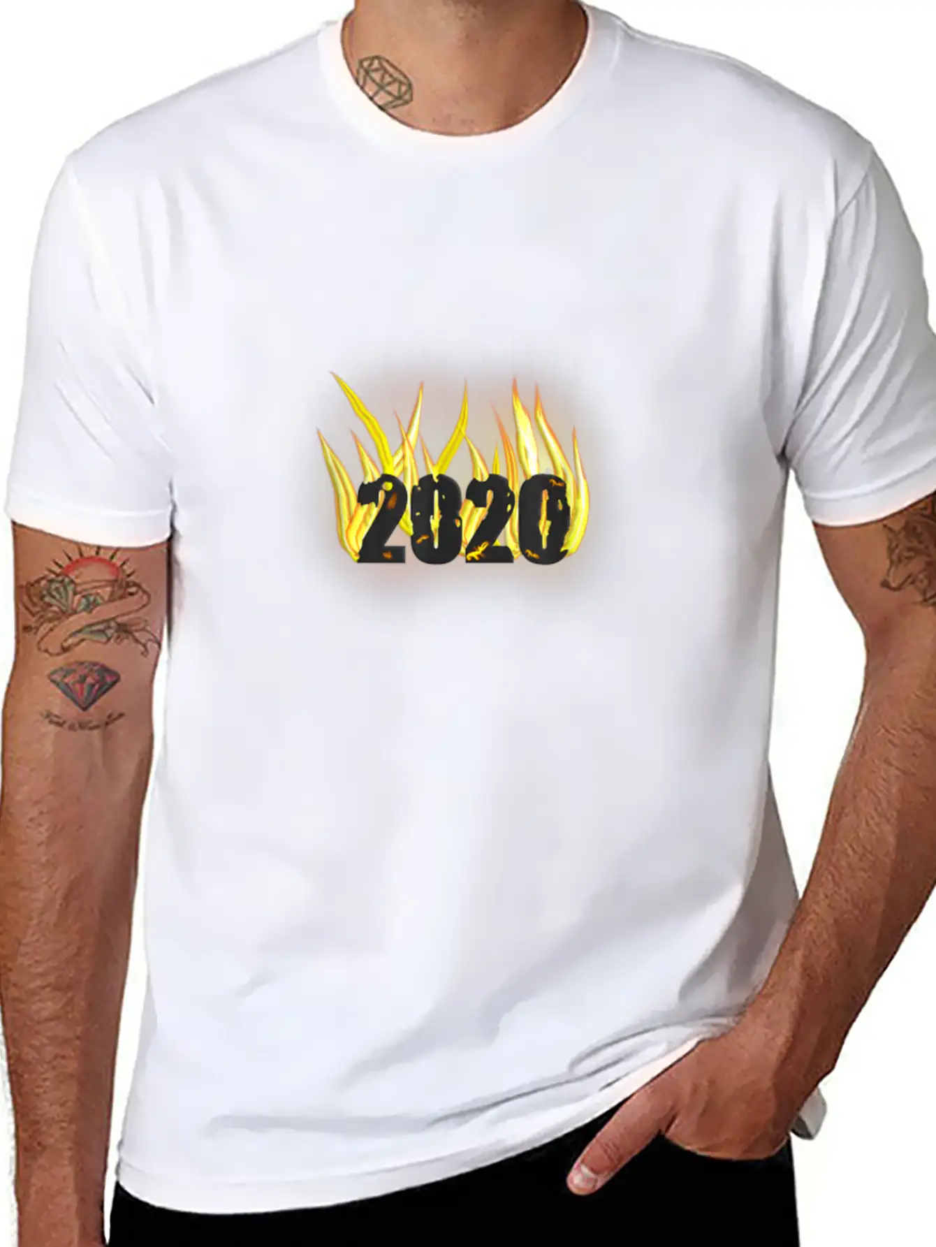 2020 In Flames Simple Everyday Graphic Tee – Lightweight Summer Wear