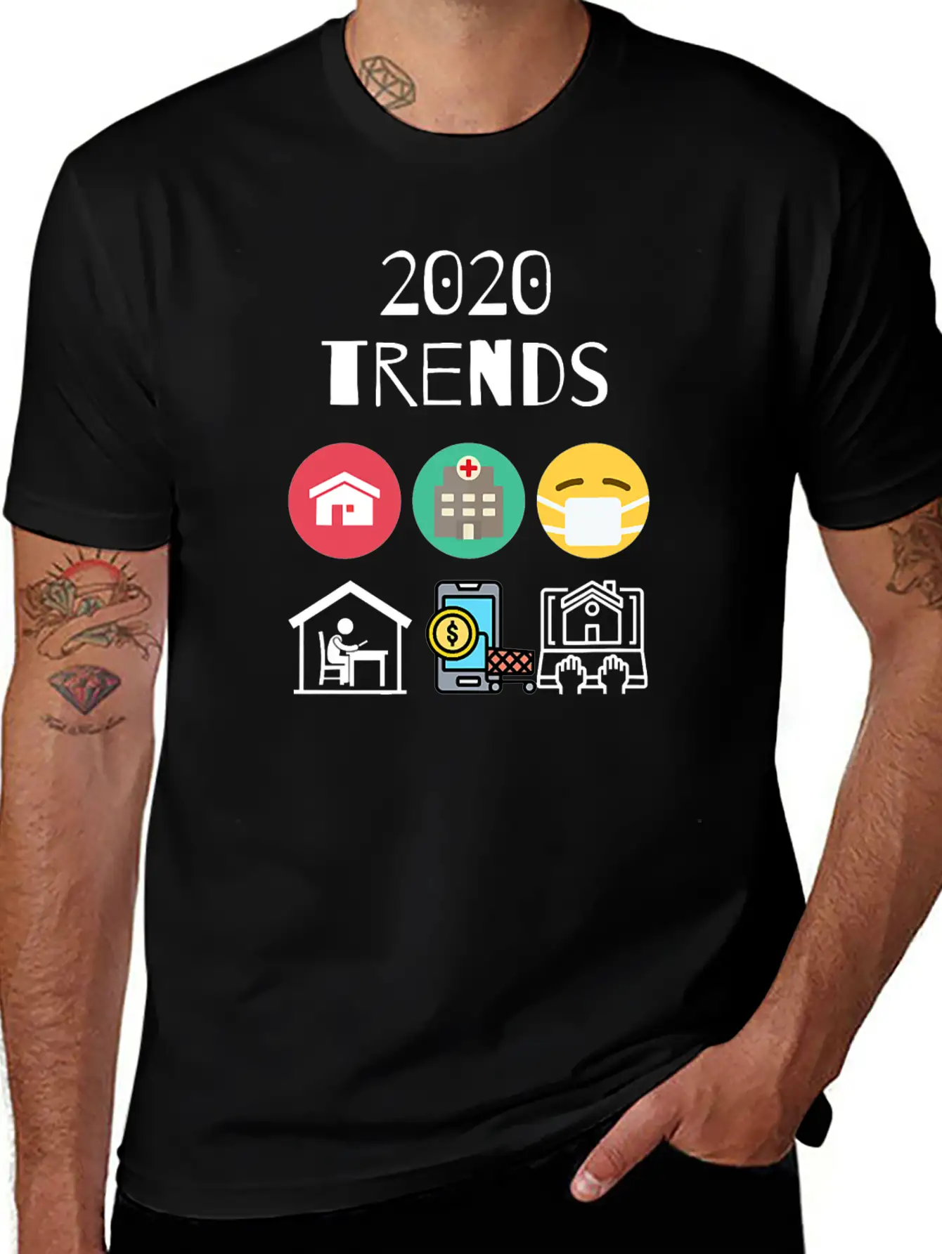 2020 Trends Mask Distance Learning Teach Virtual Lightweight Cotton T-Shirt – Daily Comfort Graphic Shirt