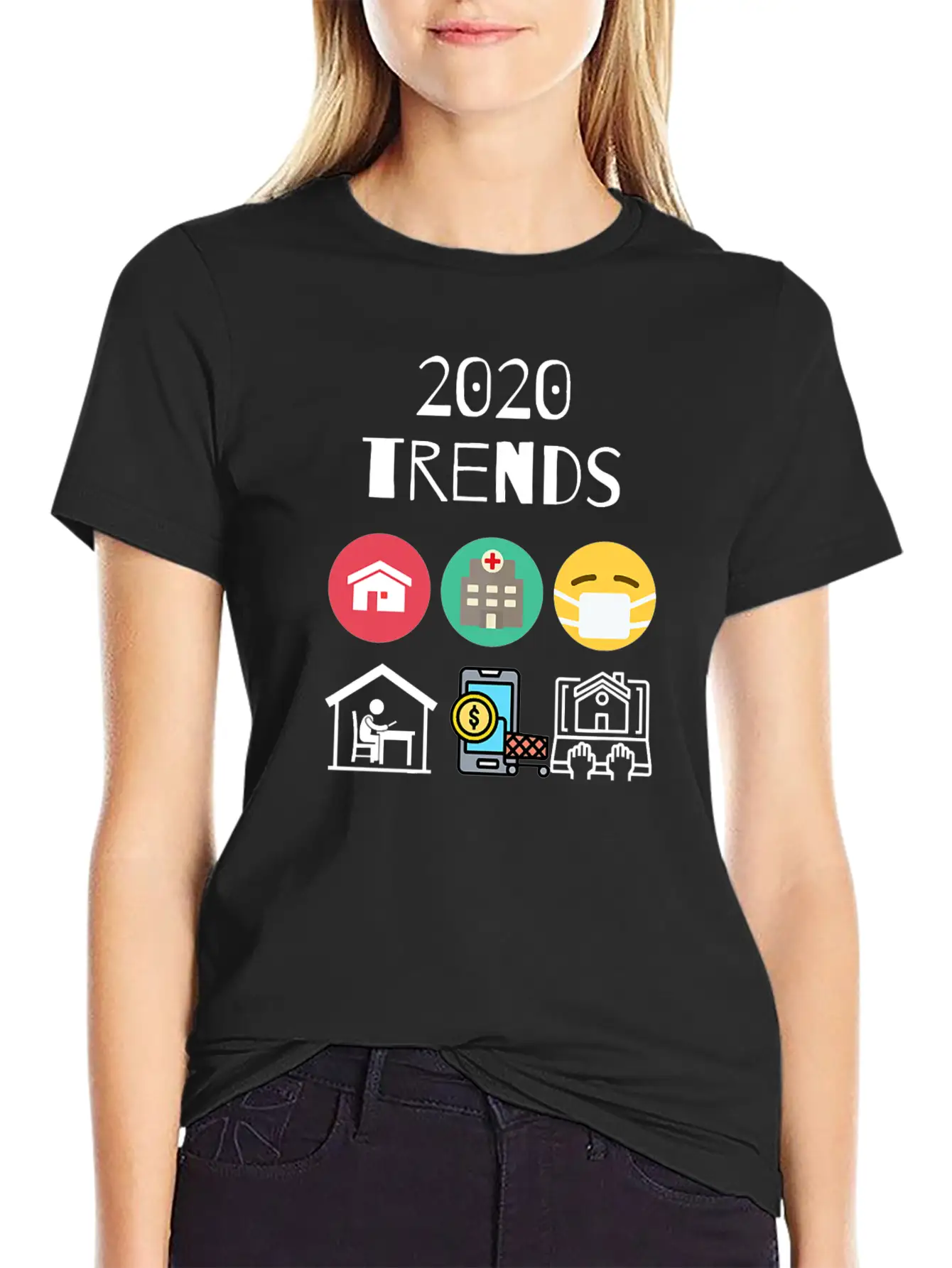 2020 Trends Mask Distance Learning Teach Virtual Lightweight Cotton T-Shirt – Daily Comfort Graphic Shirt