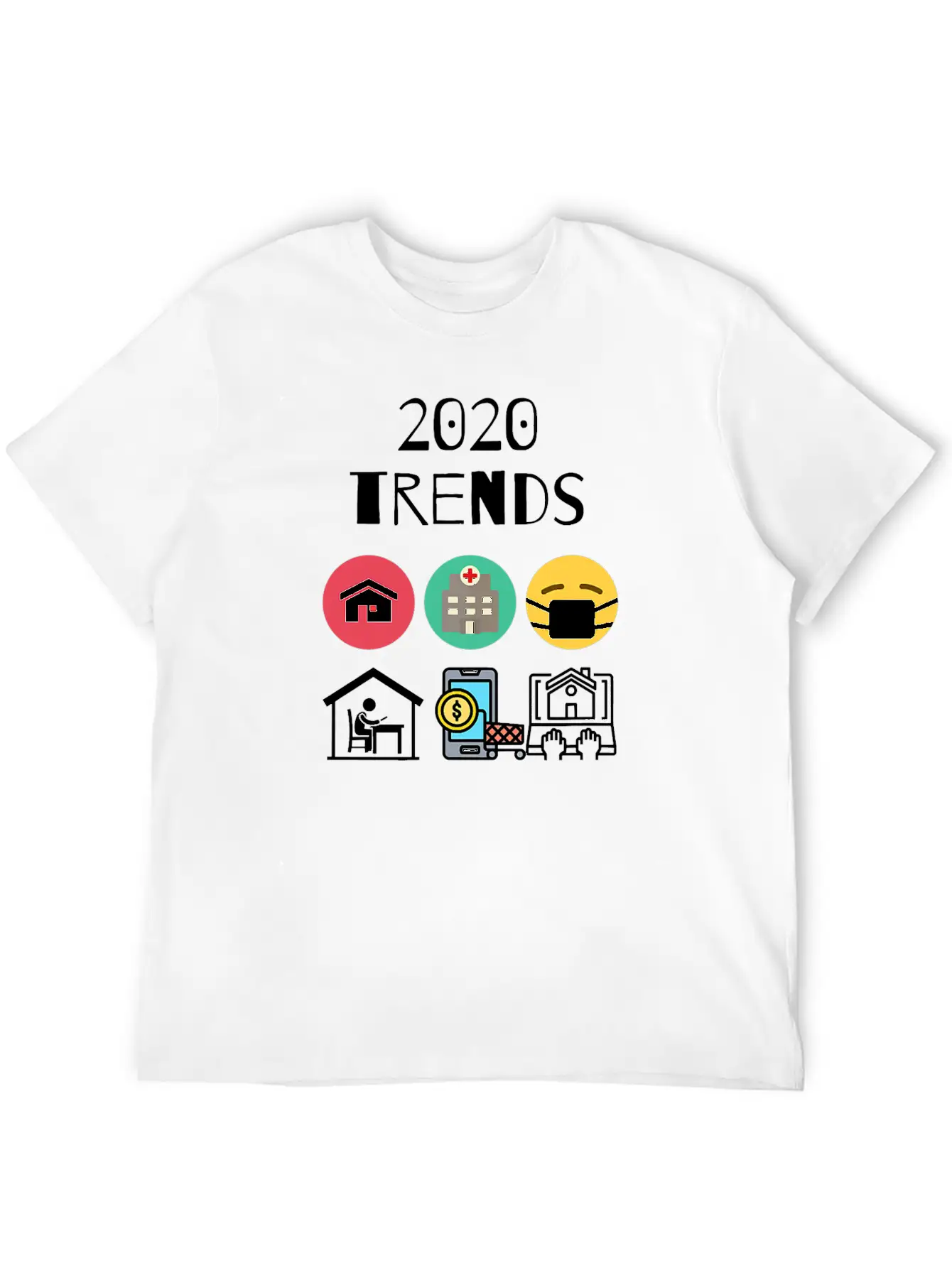 2020 Trends Mask Distance Learning Teach Virtual Lightweight Cotton T-Shirt – Daily Comfort Graphic Shirt