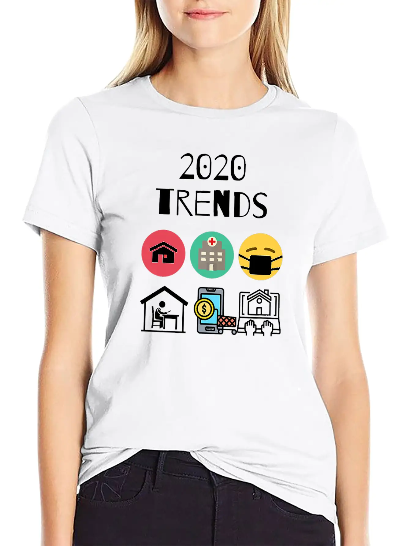 2020 Trends Mask Distance Learning Teach Virtual Lightweight Cotton T-Shirt – Daily Comfort Graphic Shirt
