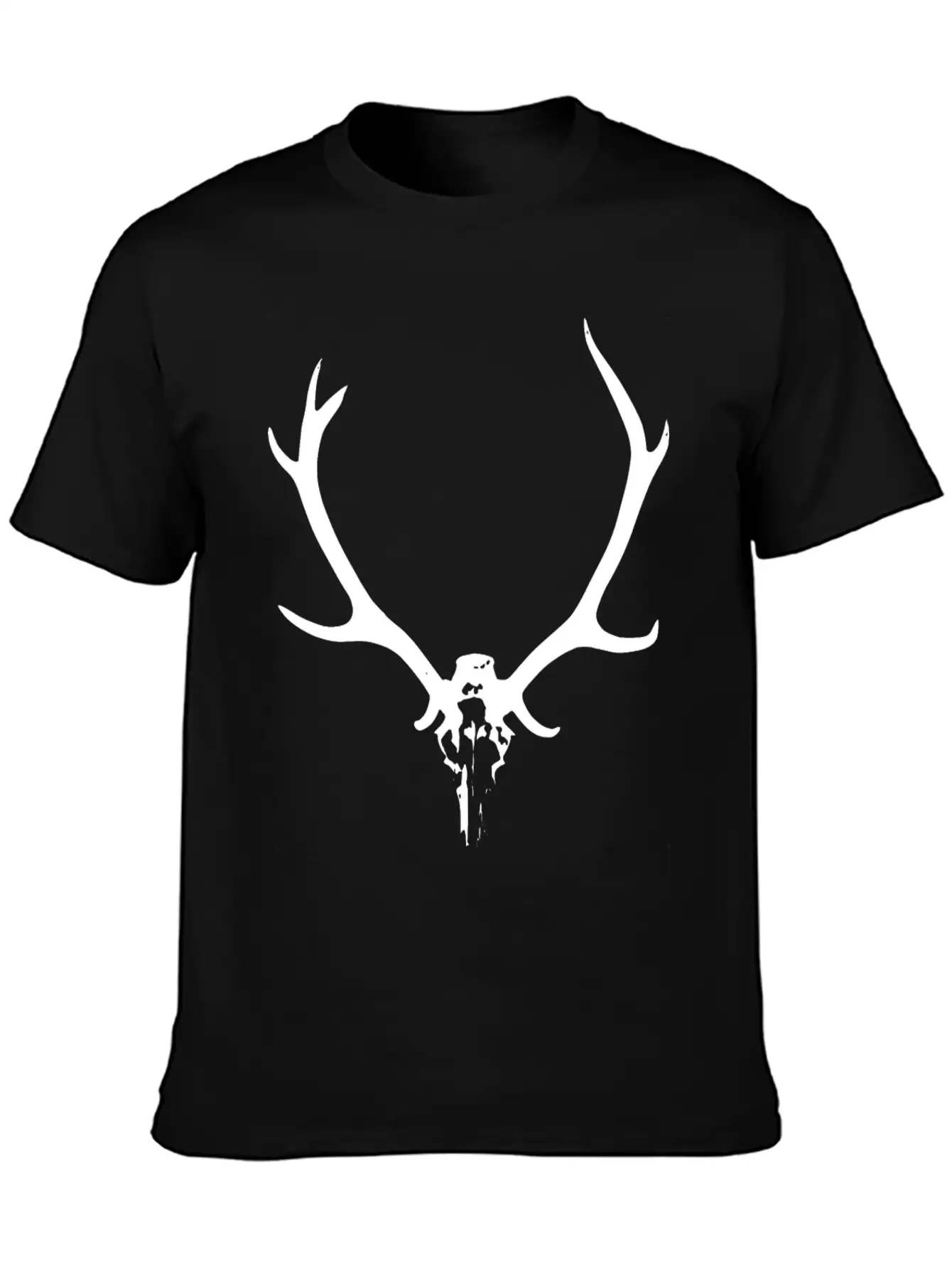 2reborn JÄGER GEWEIH Hunter Deer Wild Solo Wh Unisex Cotton Tee – Relaxed Fit For Any Occasion