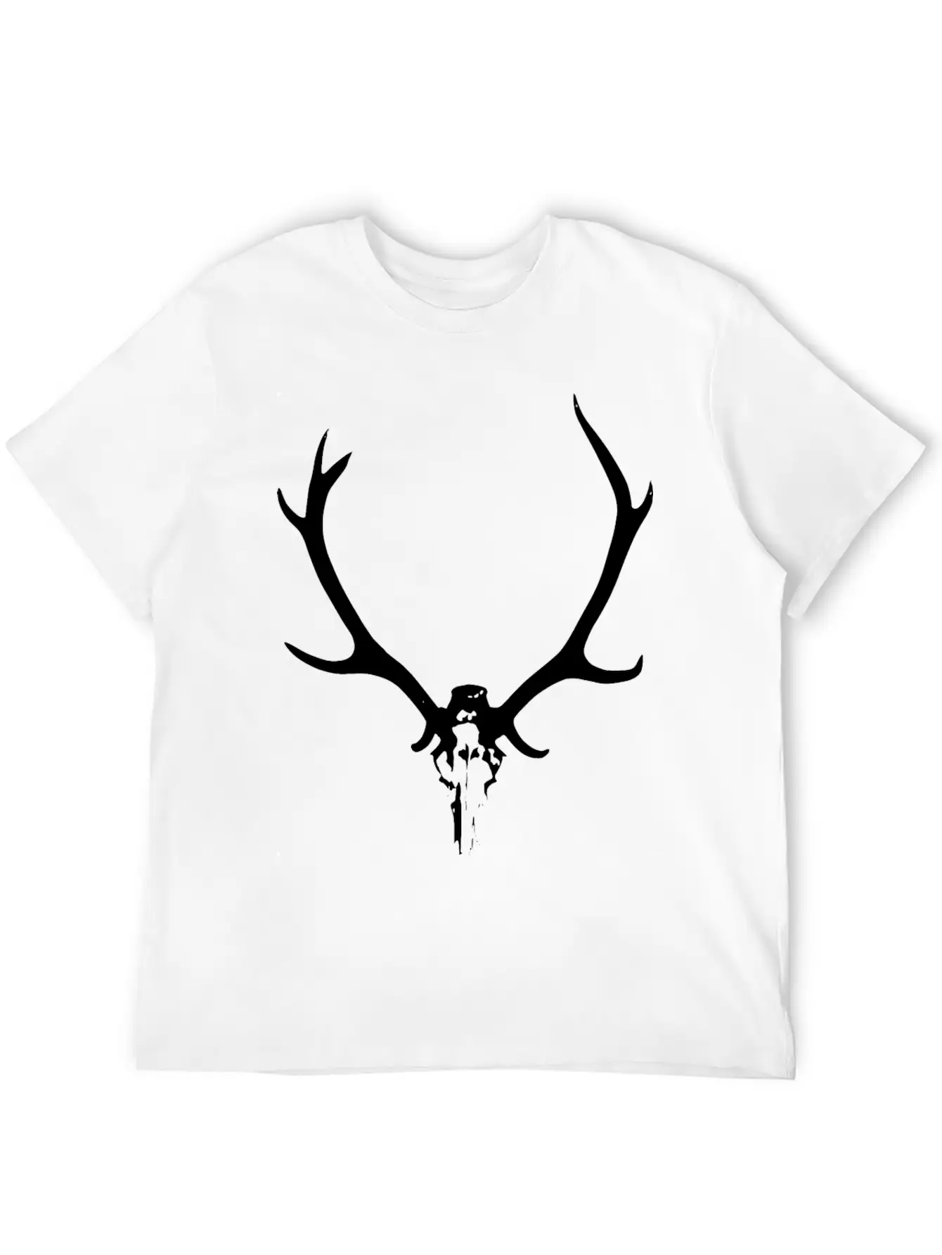 2reborn JÄGER GEWEIH Hunter Deer Wild Solo Wh Unisex Cotton Tee – Relaxed Fit For Any Occasion