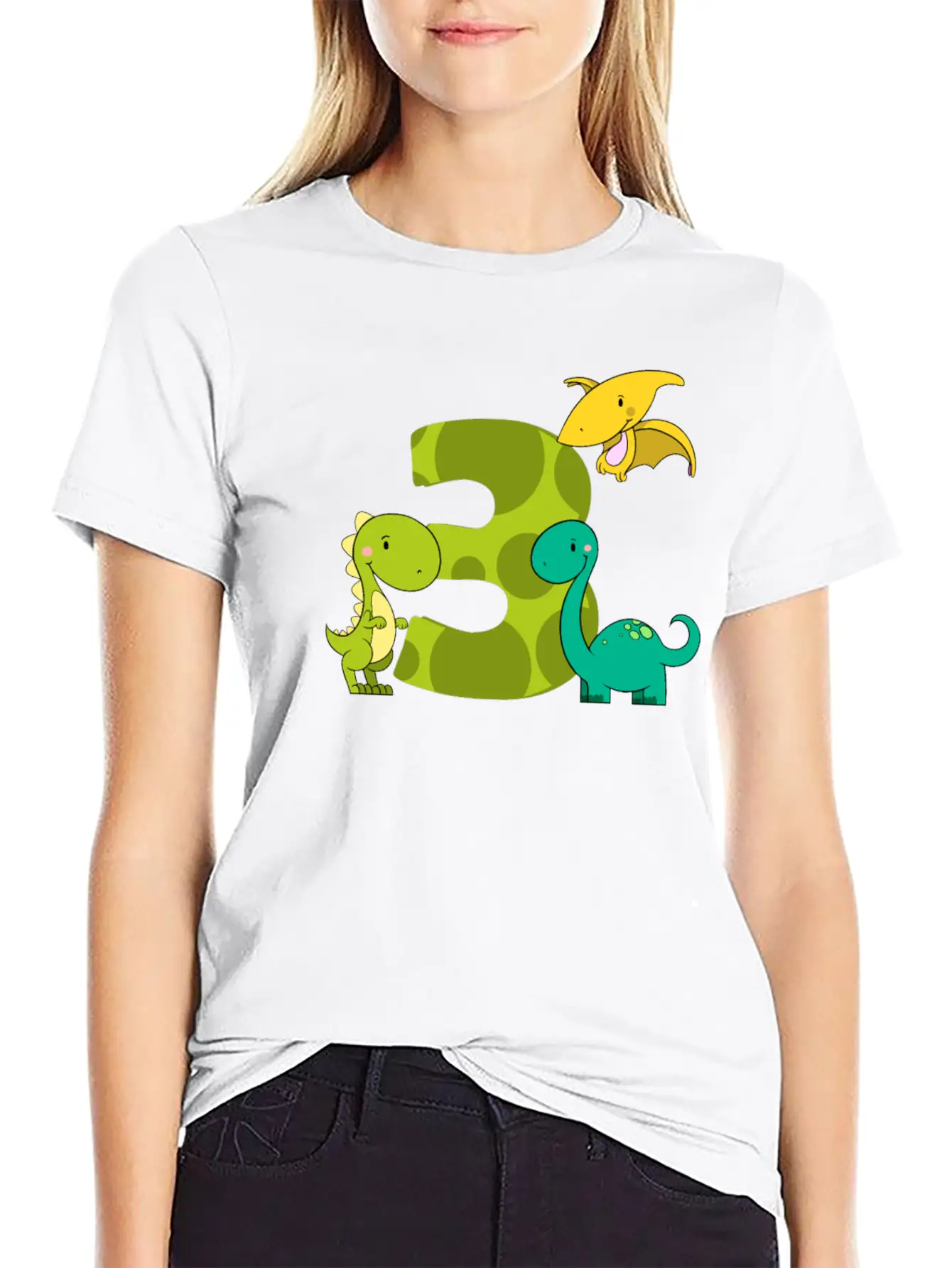 3 Year Old Boy Dinosaurs 3rd Birthday Unisex Cotton Tee – Relaxed Fit For Any Occasion