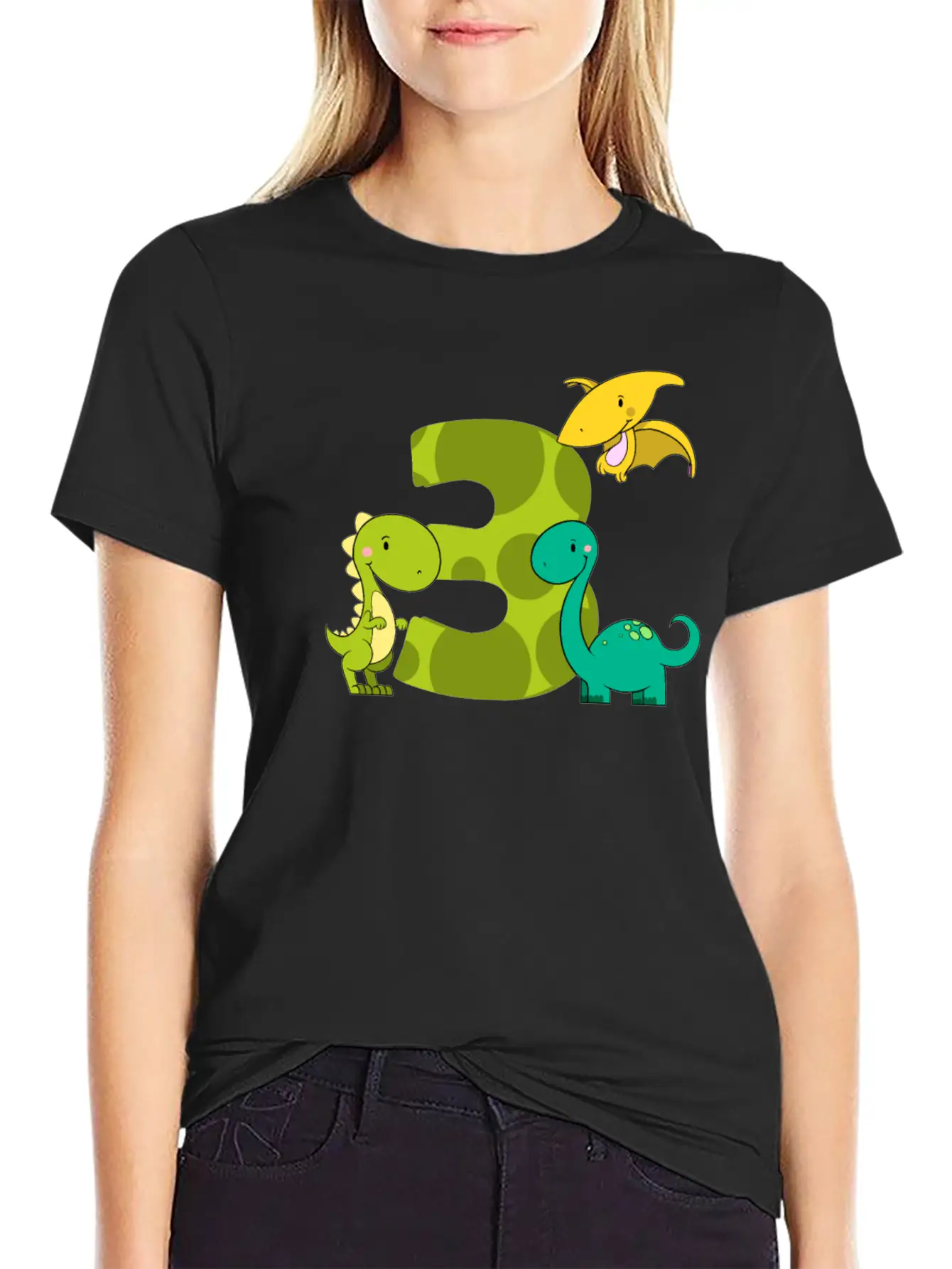 3 Year Old Boy Dinosaurs 3rd Birthday Unisex Cotton Tee – Relaxed Fit For Any Occasion